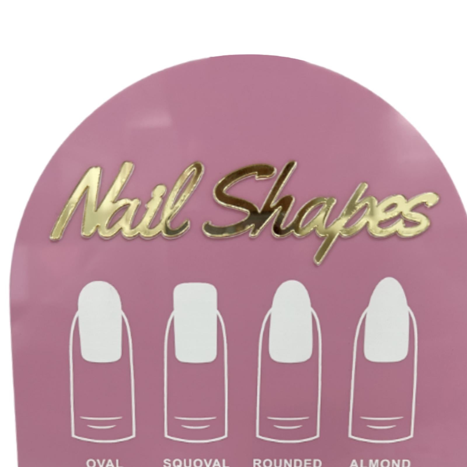 2xNail Tip Display Board Acrylic Manicure Display for Nail Salon Nail Art Tool Style B