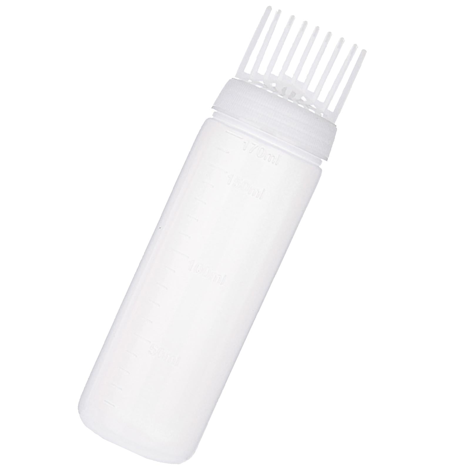4xRoot Comb Applicator Bottle Multifunctional Hair Oil Applicator for Home DIY White