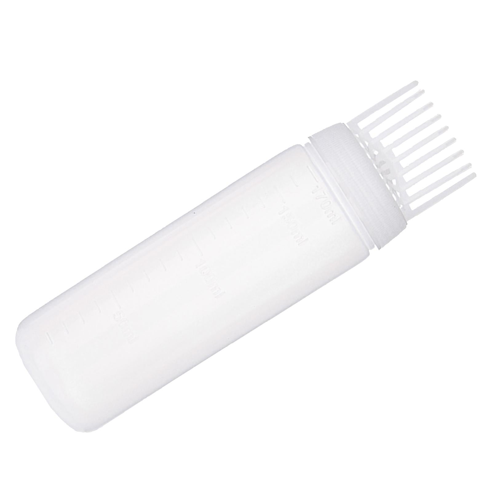 3xRoot Comb Applicator Bottle Multifunctional Hair Oil Applicator for Home DIY White