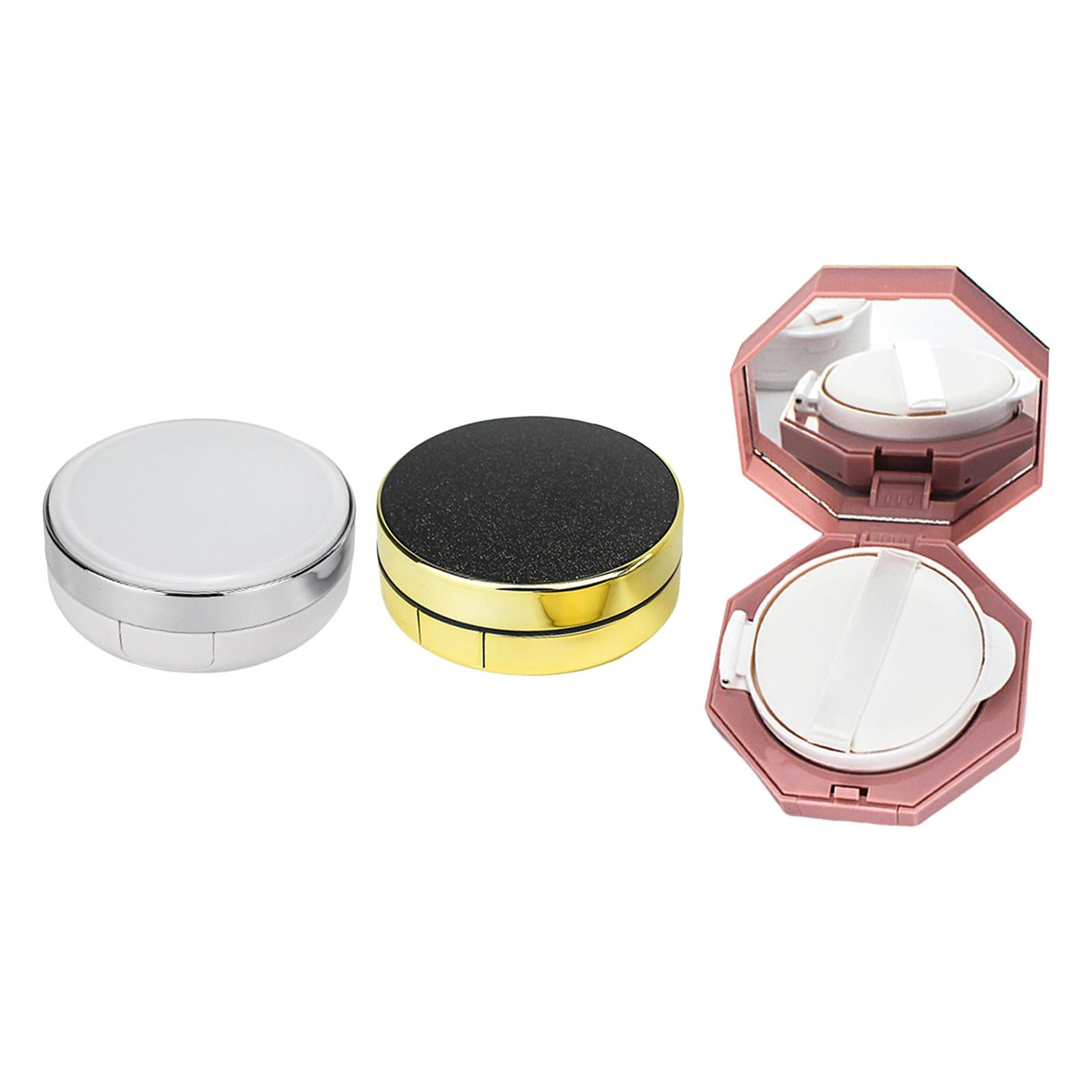 4xAir Cushion Box with Powder Puff Powder Case DIY Foundation BB cc Cream Case White