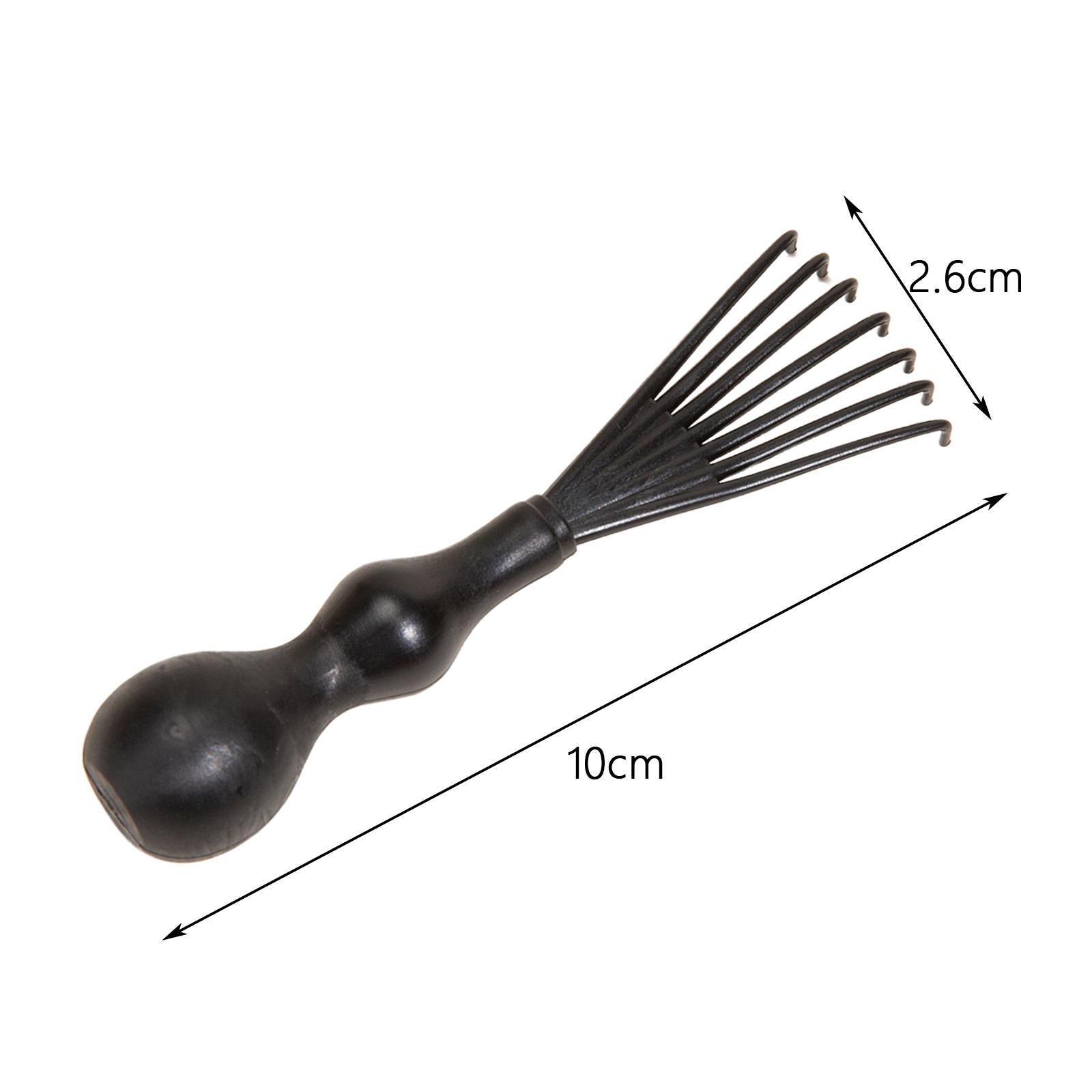 2xHair Comb Cleaning Tool Metal Wire Removing Comb Hair Dust Comb Hair Remover Black