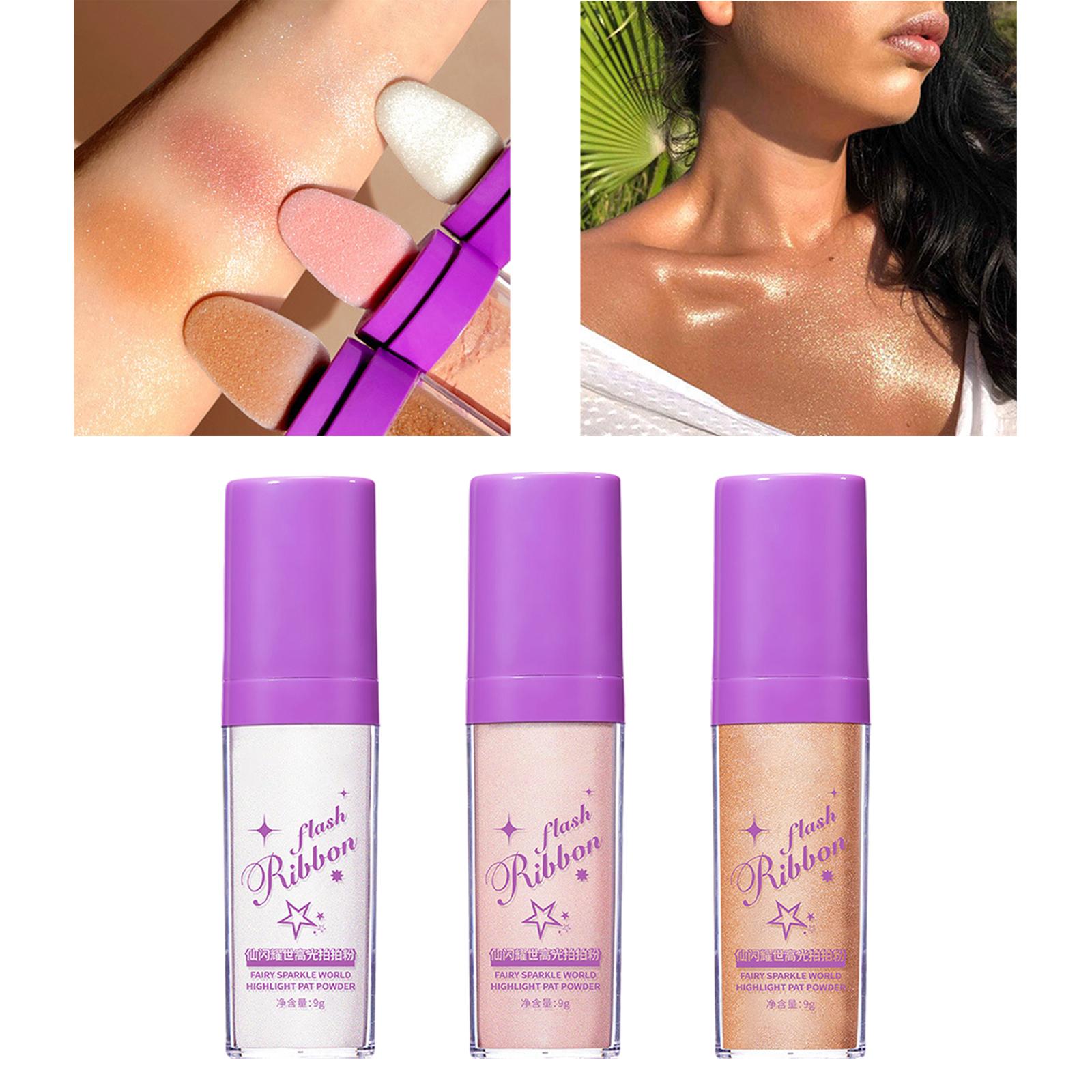 4xBrightener Stick Fairy Cosmetics Glow Smooth Body Glitter for Face Body white