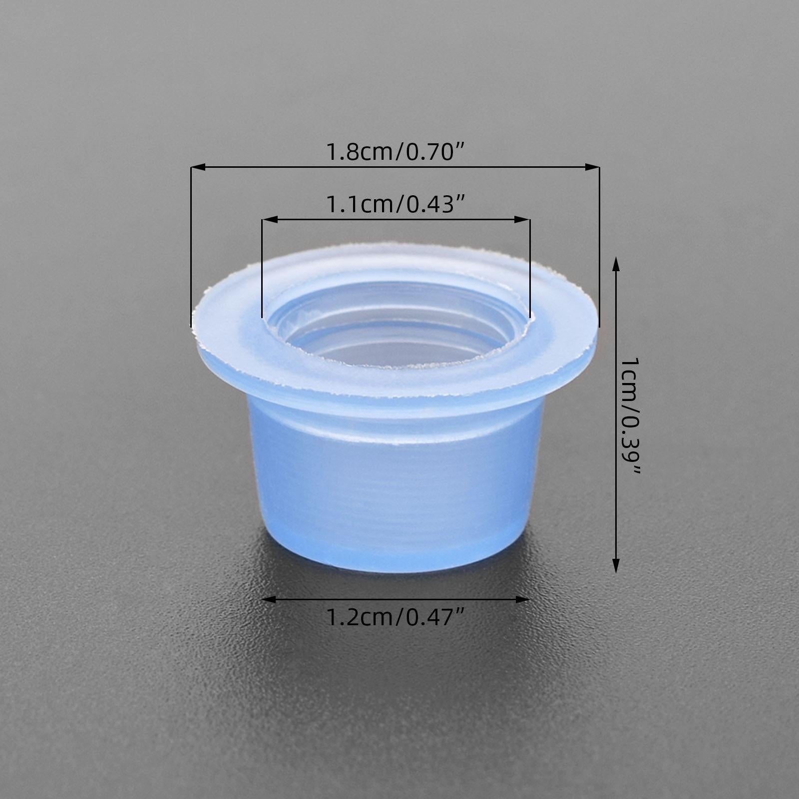 4x100Pcs Silicone Tattoo Ink Cups Multipurpose Pigment Ink Caps for Tattoo Ink M