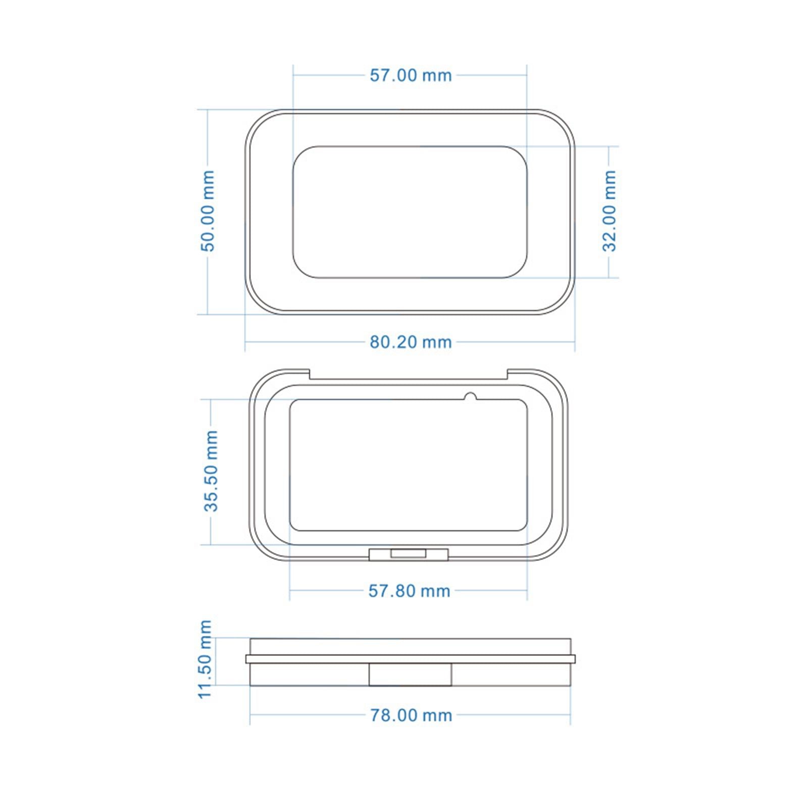 4xMagnetic Needle Keeper Storing Sewing Pin Storage Box for Eyeshadow Cosmetic