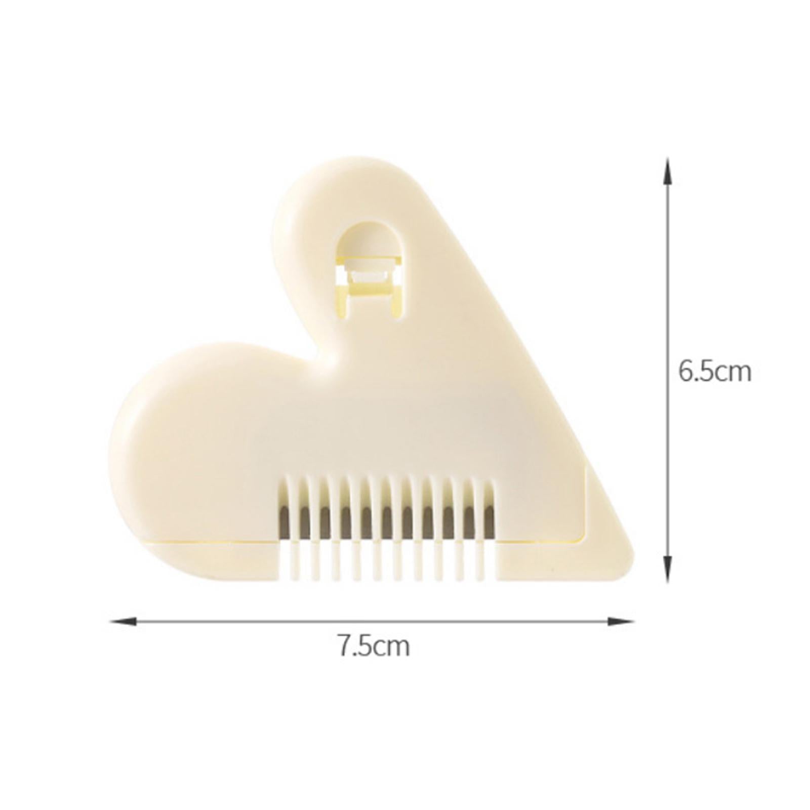 3xManual Hair Bangs Trimmer Cute Design Love Heart Shape Mini Hair Cutter Comb