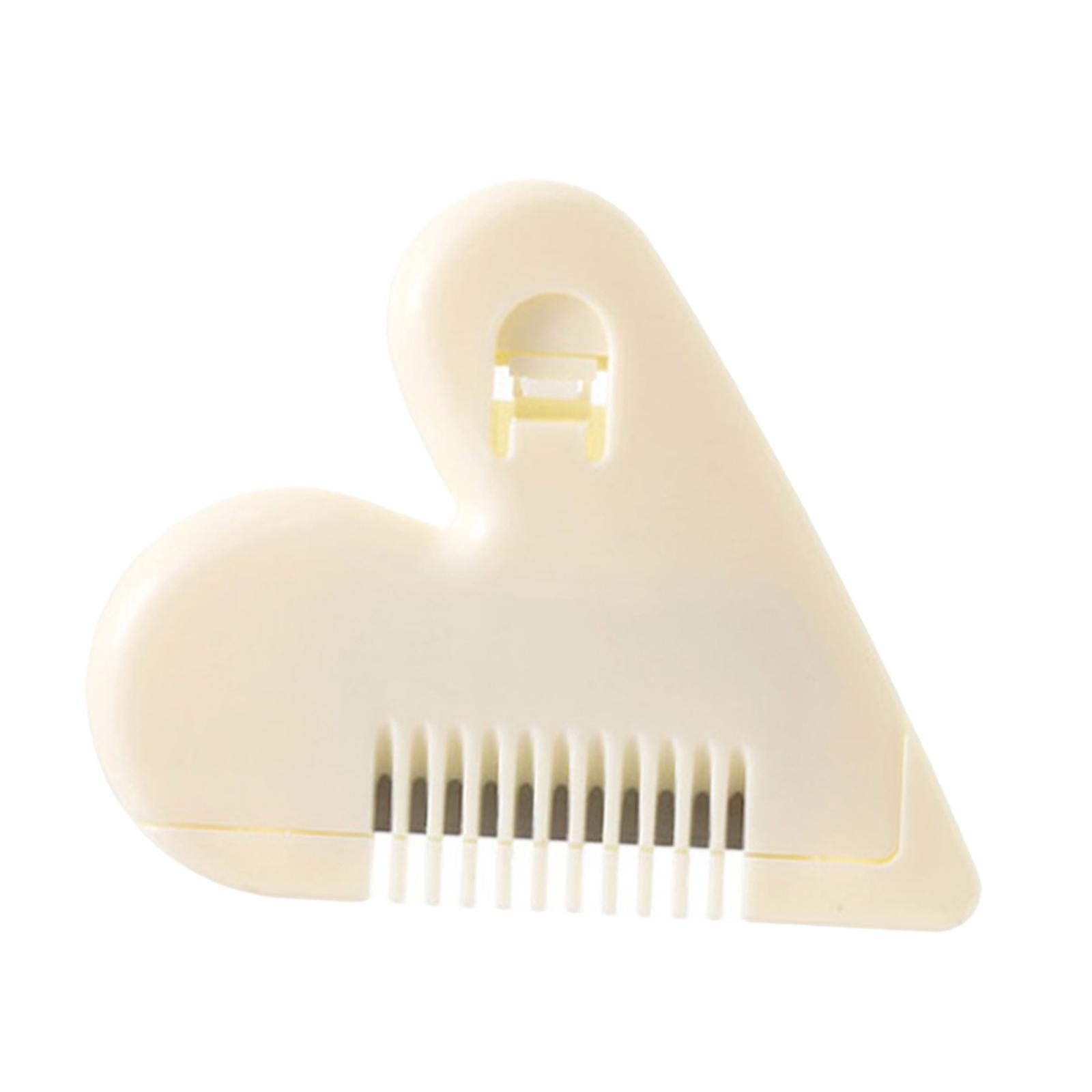4xManual Hair Bangs Trimmer Cute Design Love Heart Shape Mini Hair Cutter Comb
