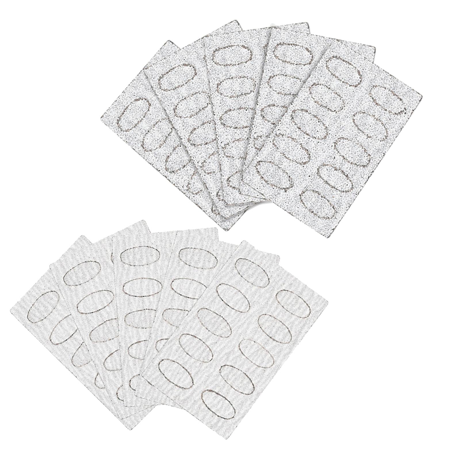 3x50Pcs Nail Pusher Replace Sanding Paper for Home SPA Salon Manicure Pedicure 100 Grit