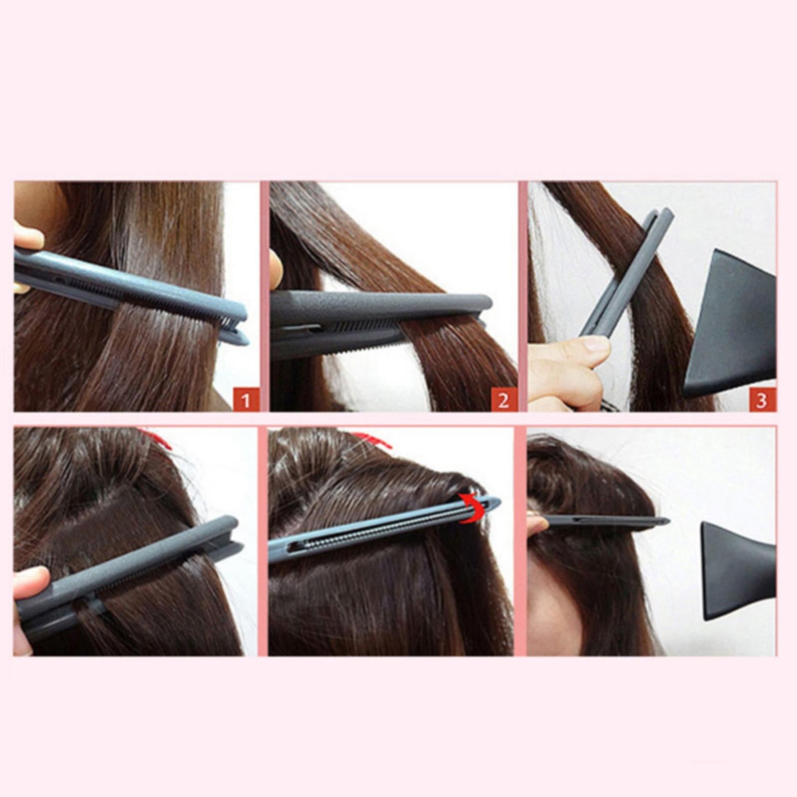 3xHair Straightening Comb Firm Grip Flat Iron Comb for Home Hairdressing Salon