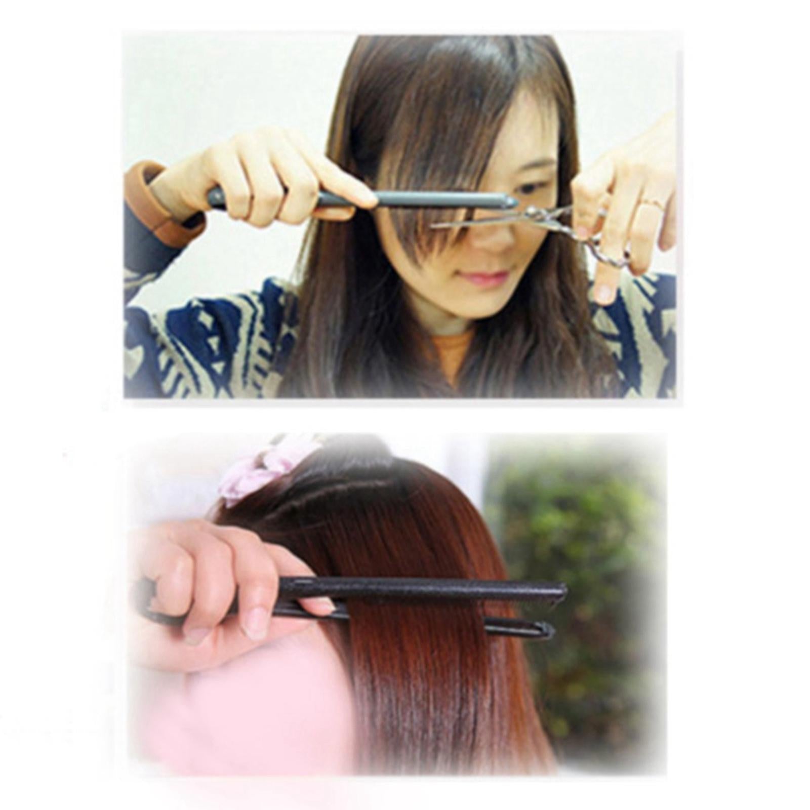 3xHair Straightening Comb Firm Grip Flat Iron Comb for Home Hairdressing Salon