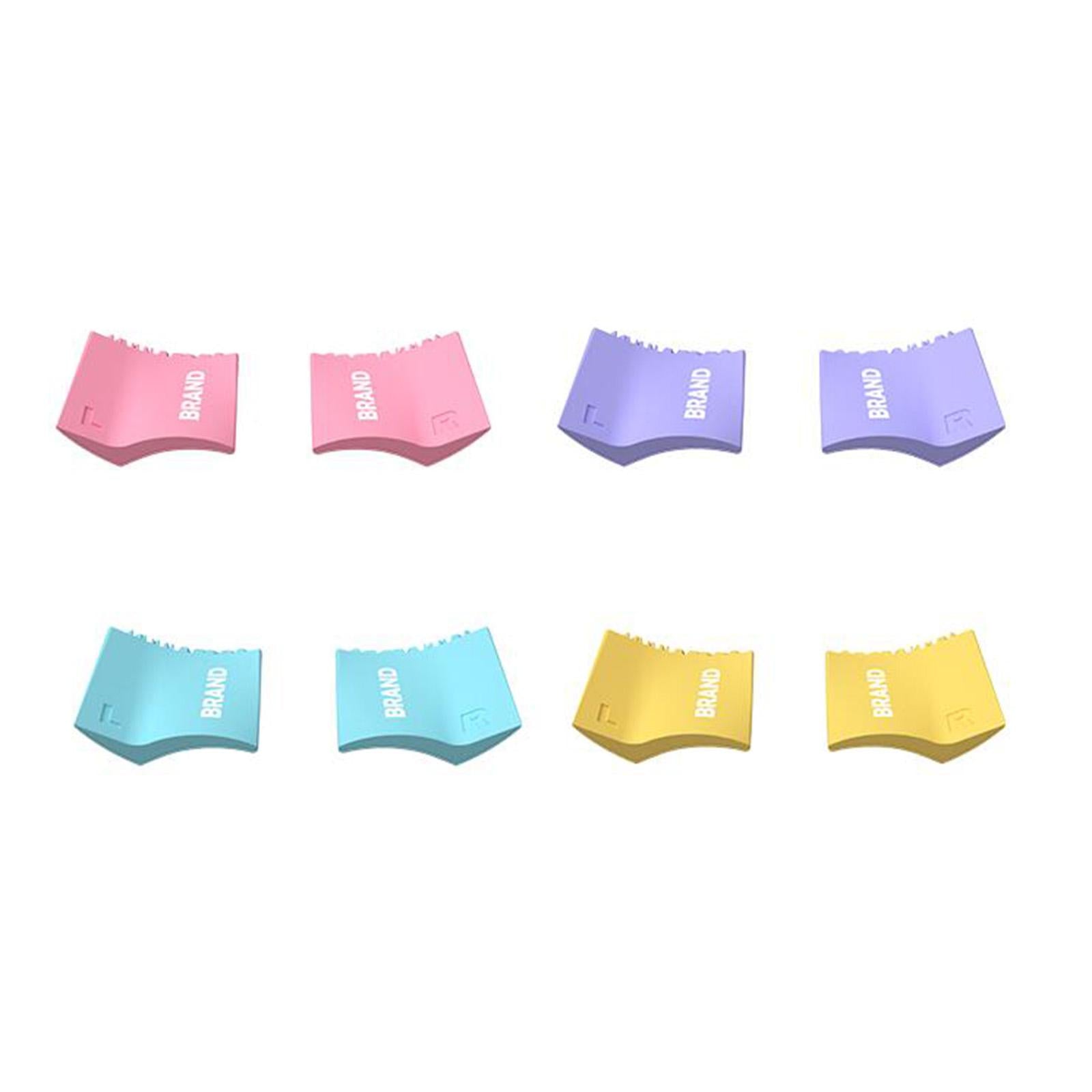 2x2 Pieces Silicone Eyeliner Eyelash Stamper Tool Guide for Woman Make up Violet