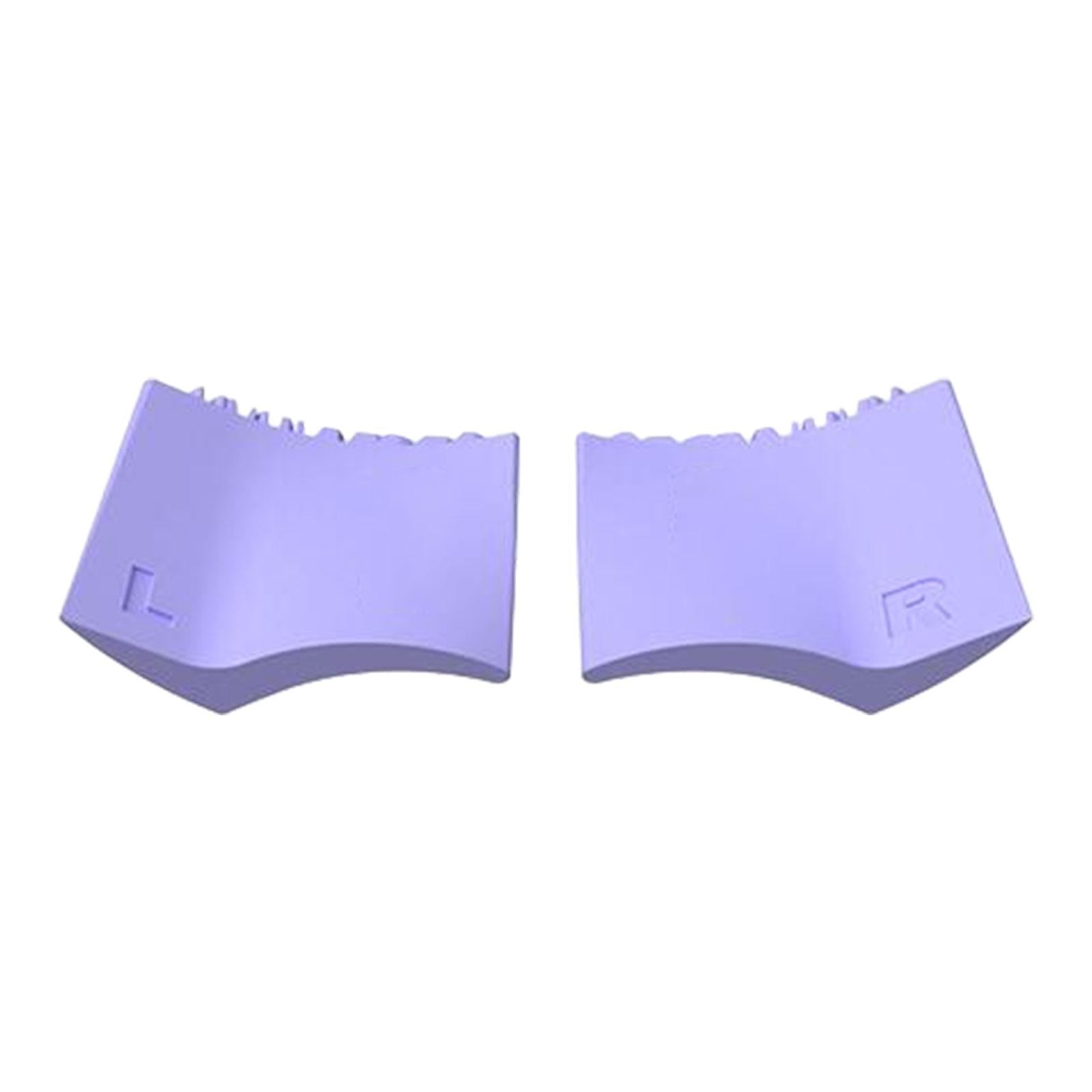4x2 Pieces Silicone Eyeliner Eyelash Stamper Tool Guide for Woman Make up Violet