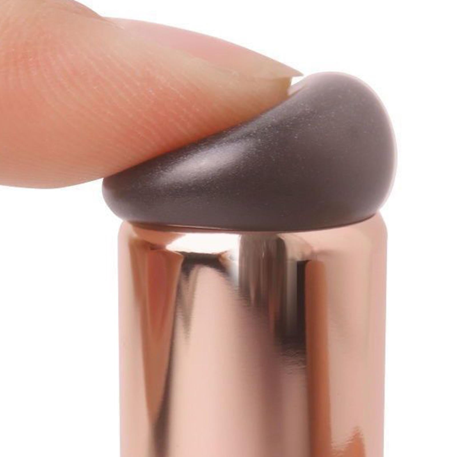 3xSilicone Lip Brush with Tube Protector Concealer Brush for Beauty Women Home Red