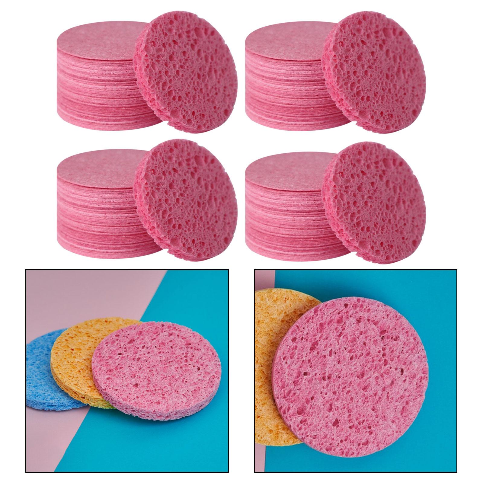 2xFacial Cleansing Sponges Absorbent Professional Durable Mask Removal Sponges 10pcs