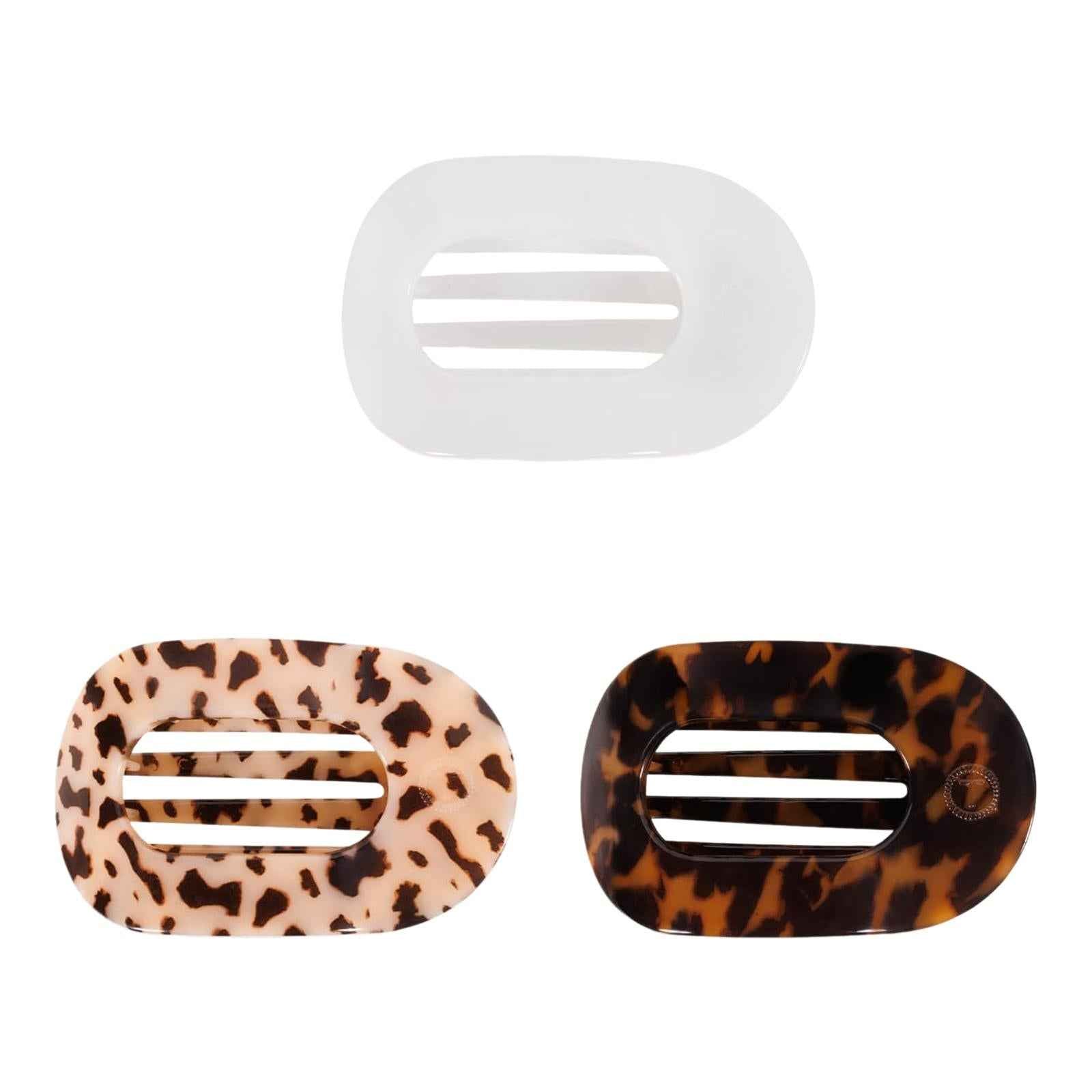 Flat Round Hairpin for Women Decorative Korean Bridal Barrettes Hair Hairpin white