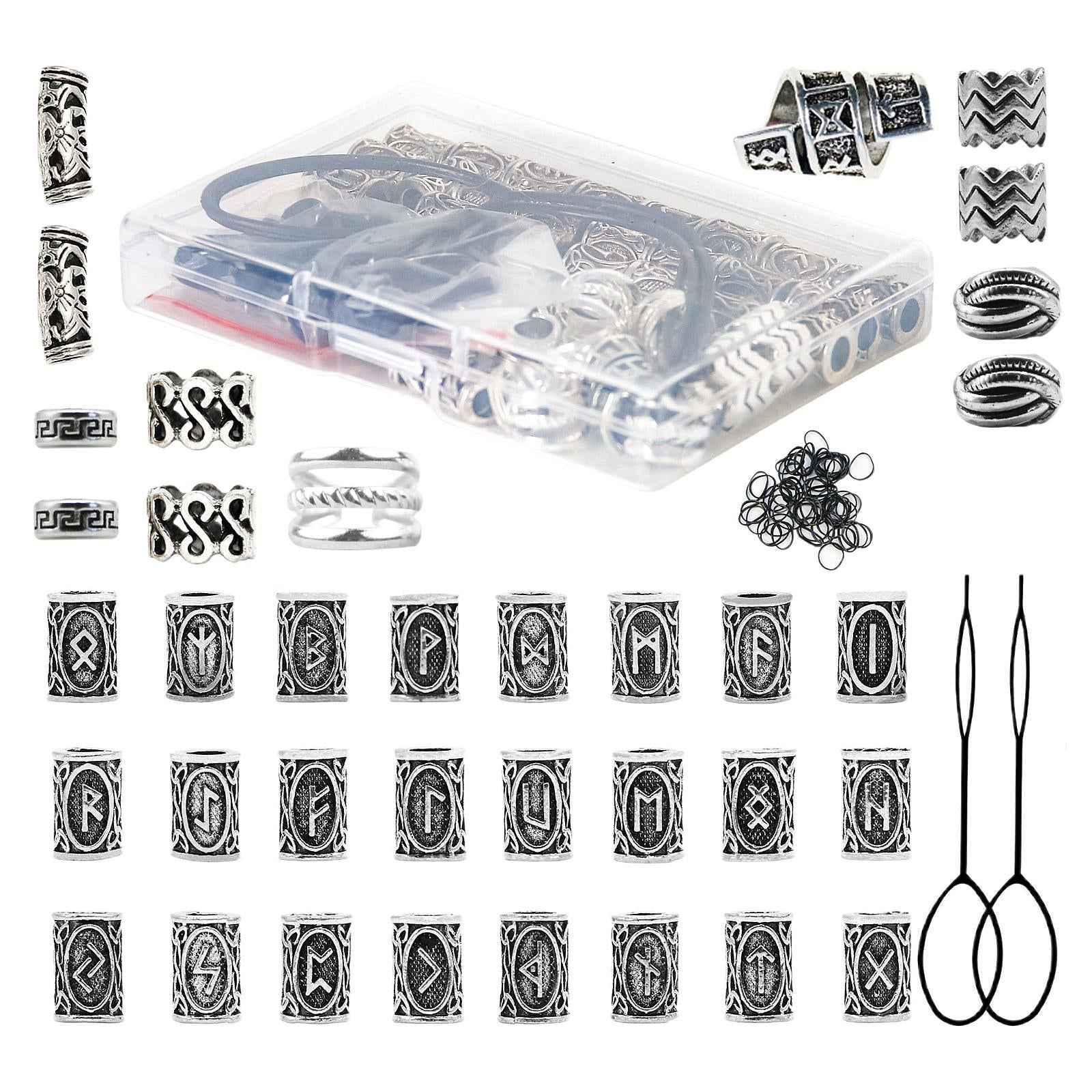67 Pieces Dreadlocks Beads Dread Locks for Beard Decoration Hair Braid Girls