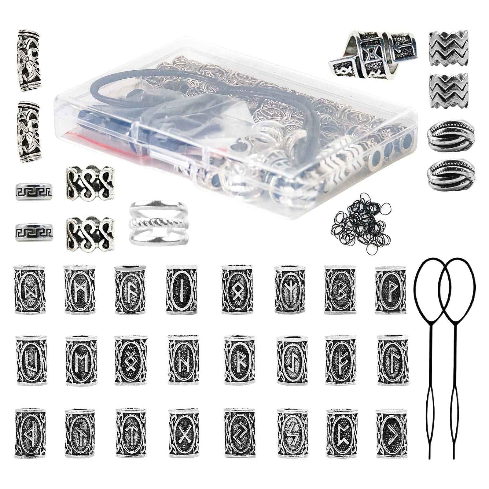 67 Pieces Dreadlocks Beads Dread Locks for Beard Decoration Hair Braid Girls