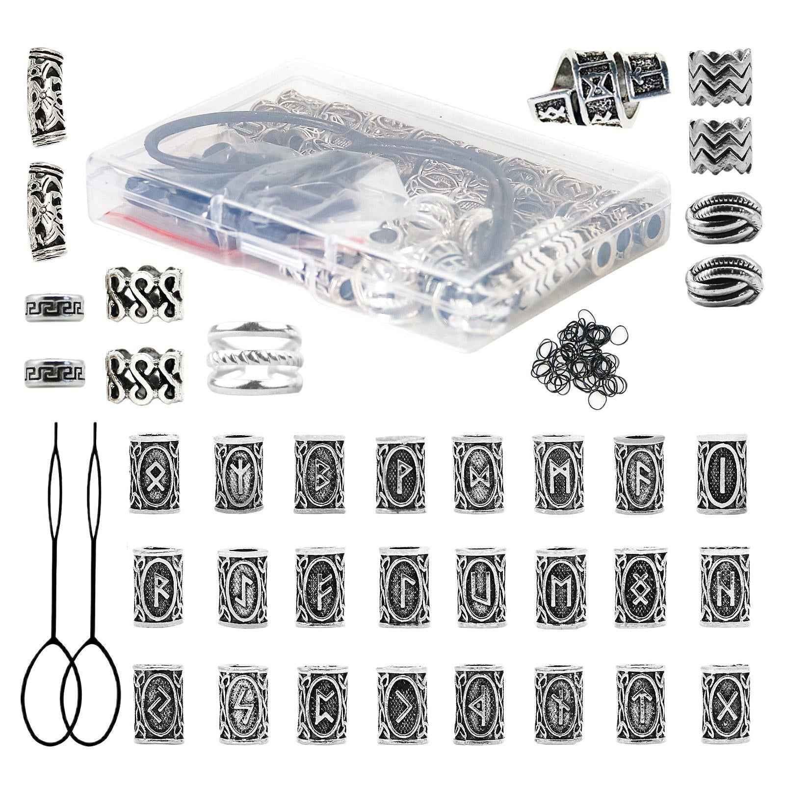 67 Pieces Dreadlocks Beads Dread Locks for Beard Decoration Hair Braid Girls