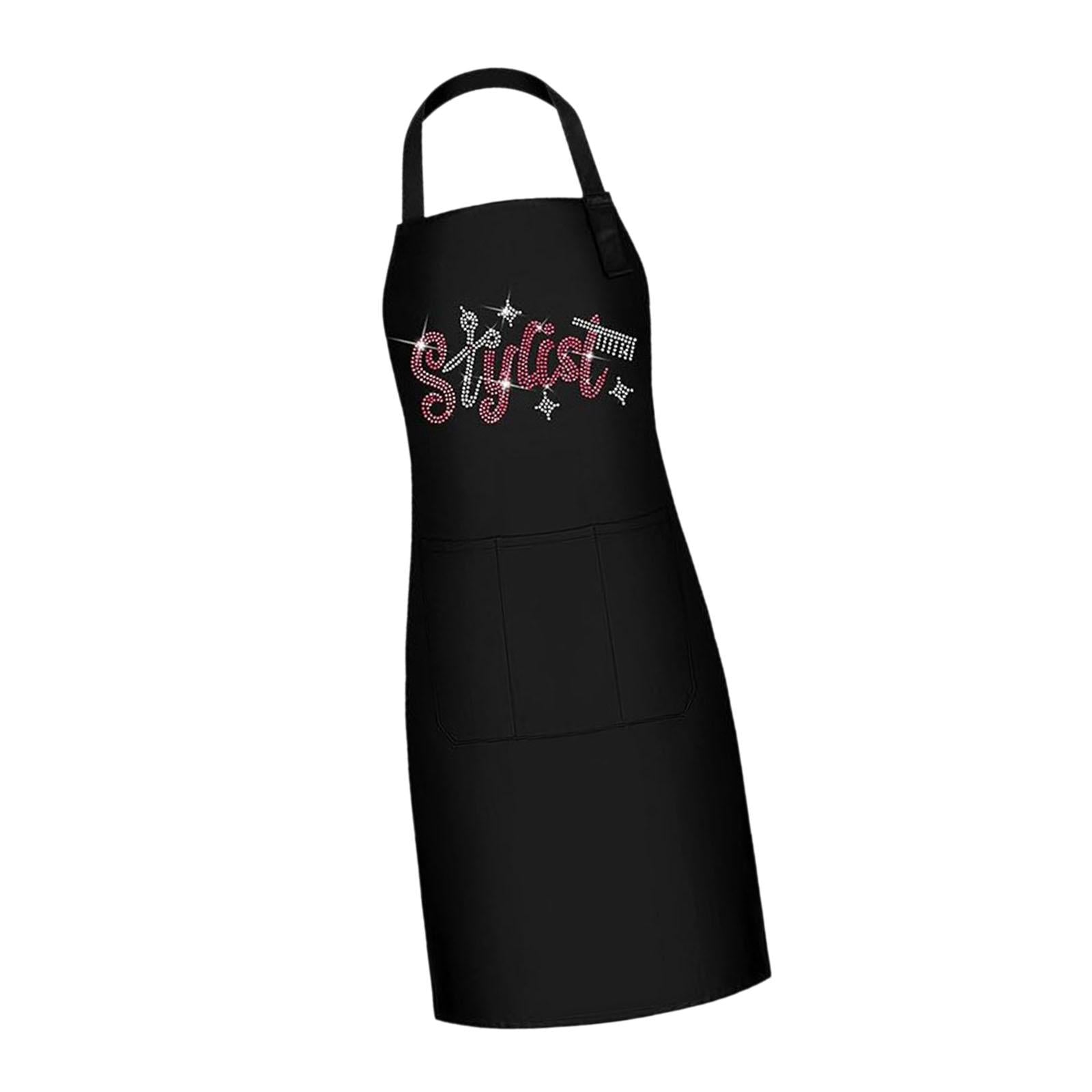 Barber Apron Professional Soft Work Apron for Restaurants Kitchens Backyards Red