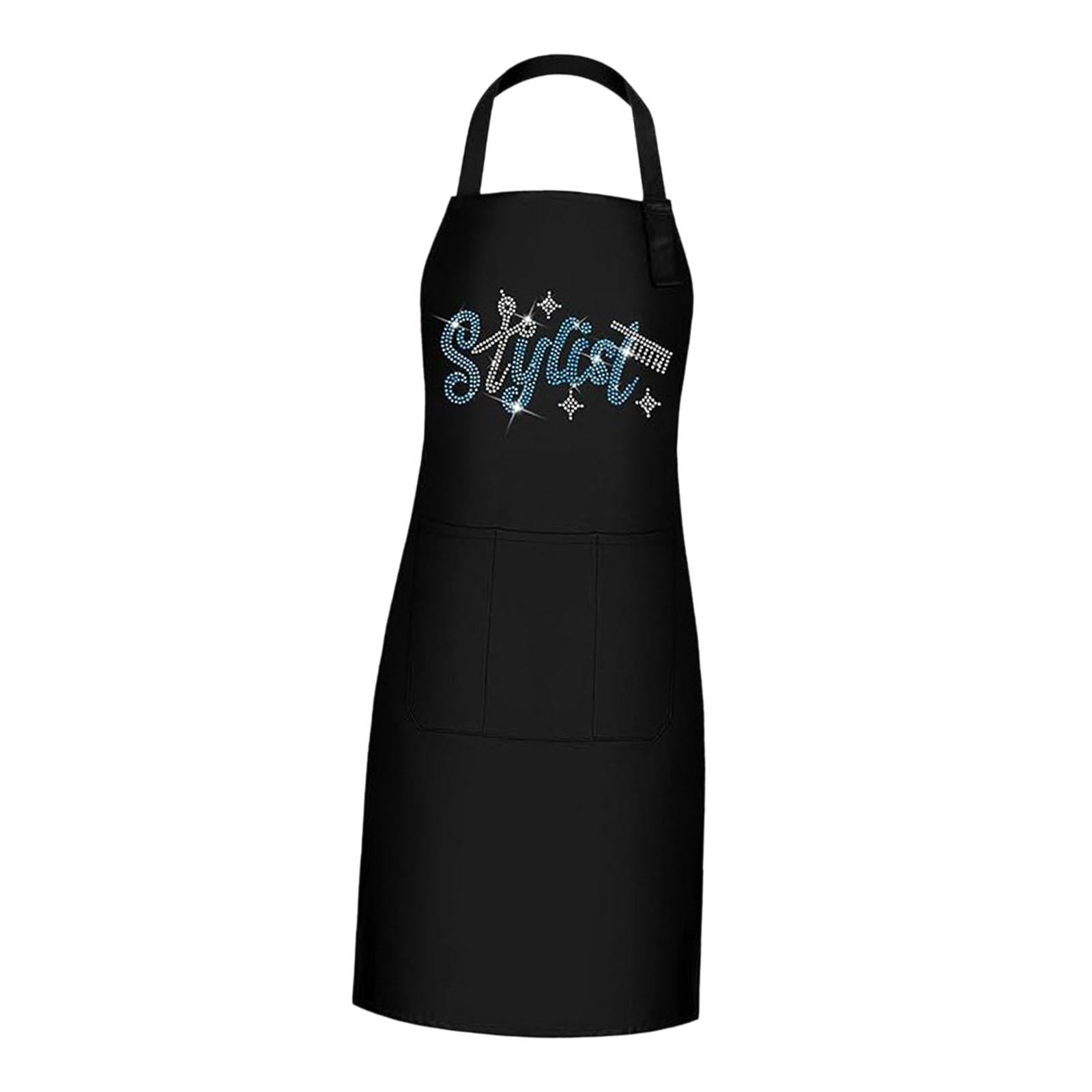 Barber Apron Professional Soft Work Apron for Restaurants Kitchens Backyards Blue