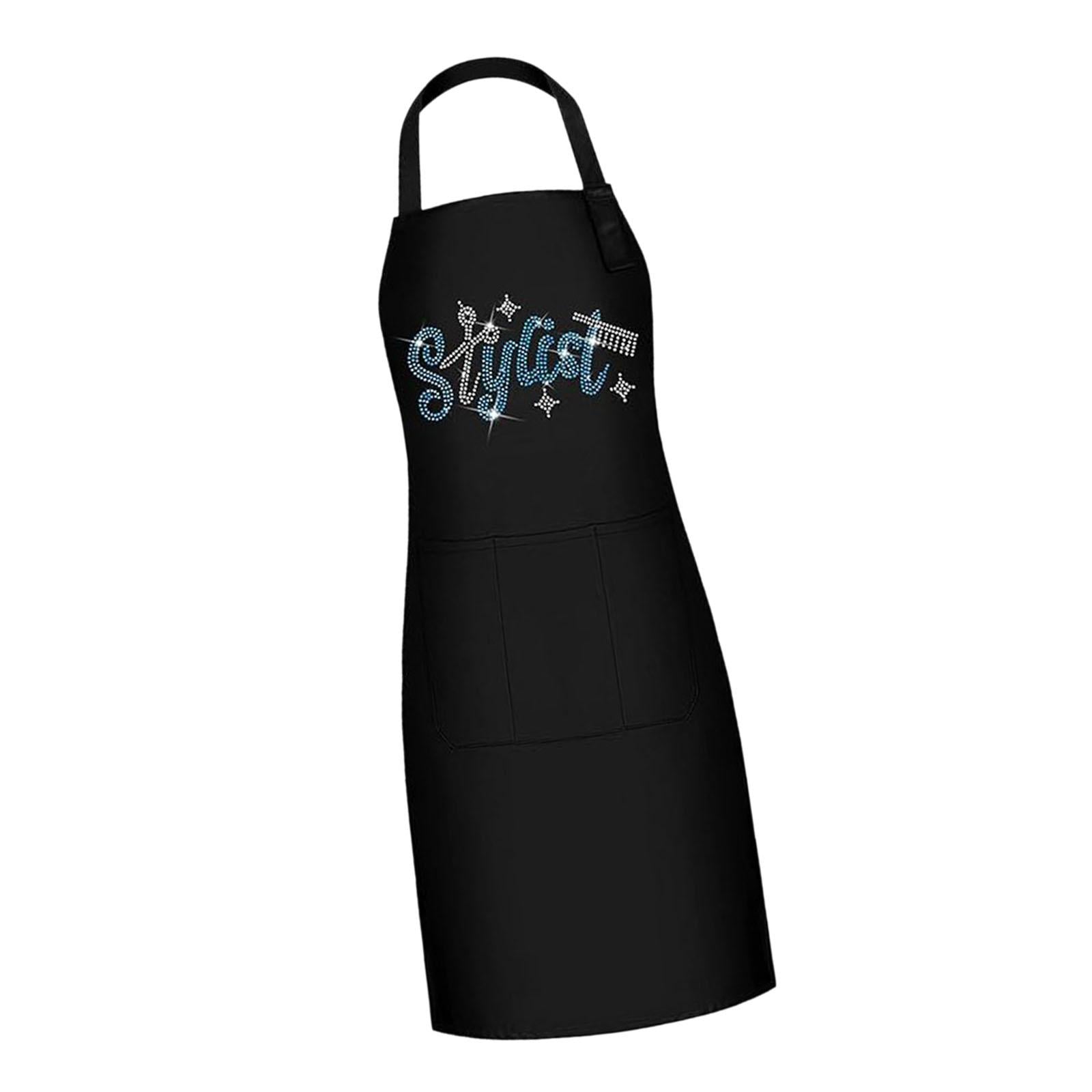 Barber Apron Professional Soft Work Apron for Restaurants Kitchens Backyards Blue