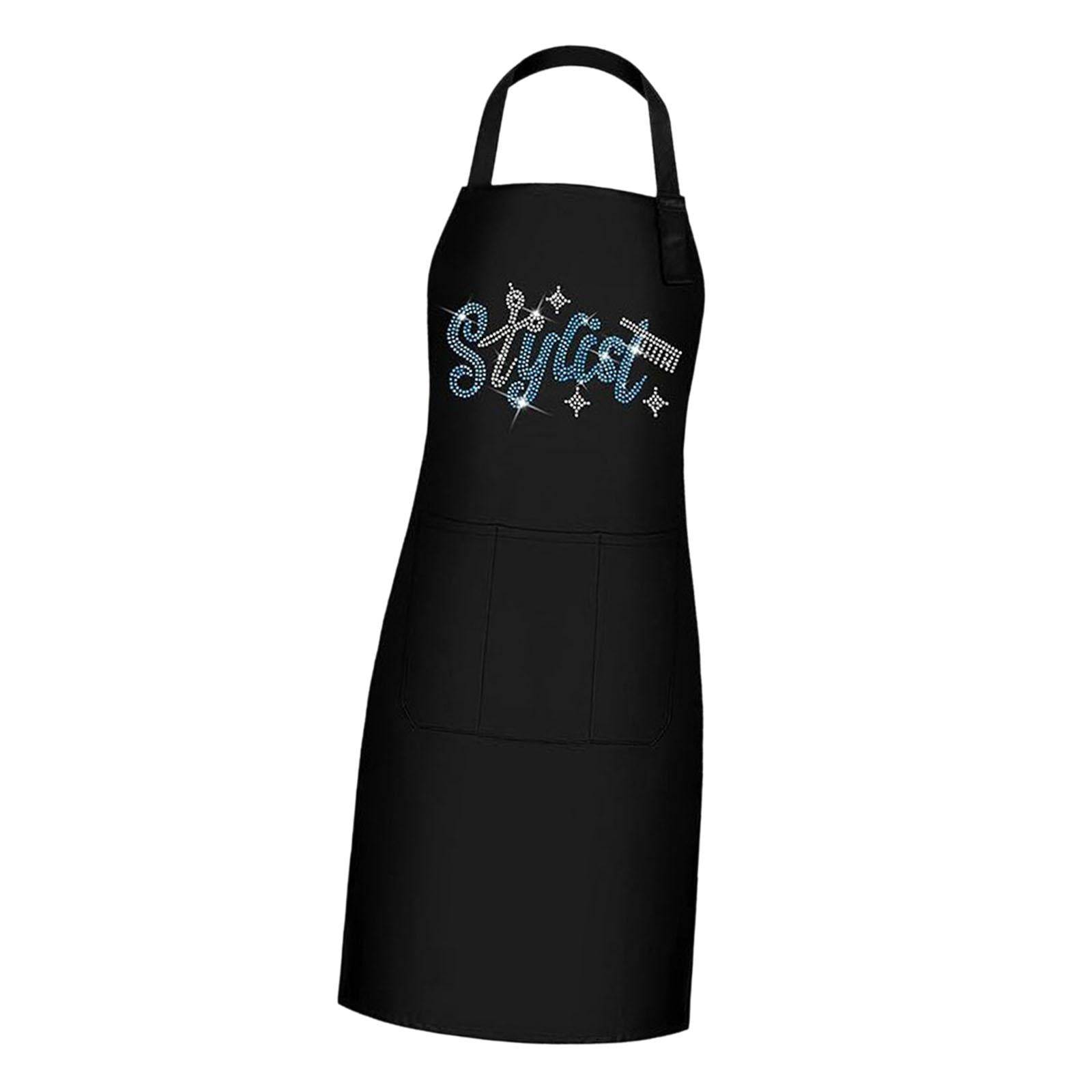 Barber Apron Professional Soft Work Apron for Restaurants Kitchens Backyards Blue