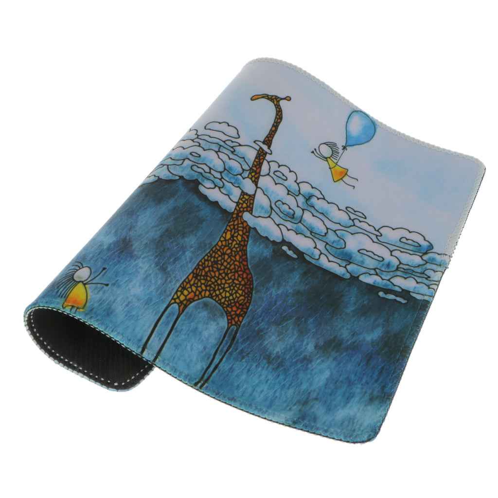 Non Slip Gaming Mouse Pad Compatible FOR PC Laptop Computer Keyboard Giraffe