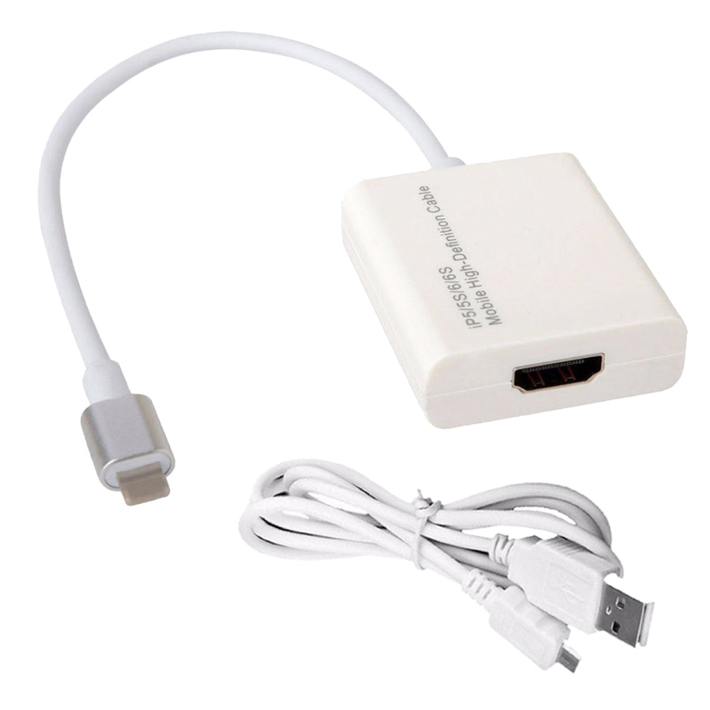 1080P 8 pin HDMI Cable Video Converter Adapter for iPad /iPhone5/ /6/ 6 s/7