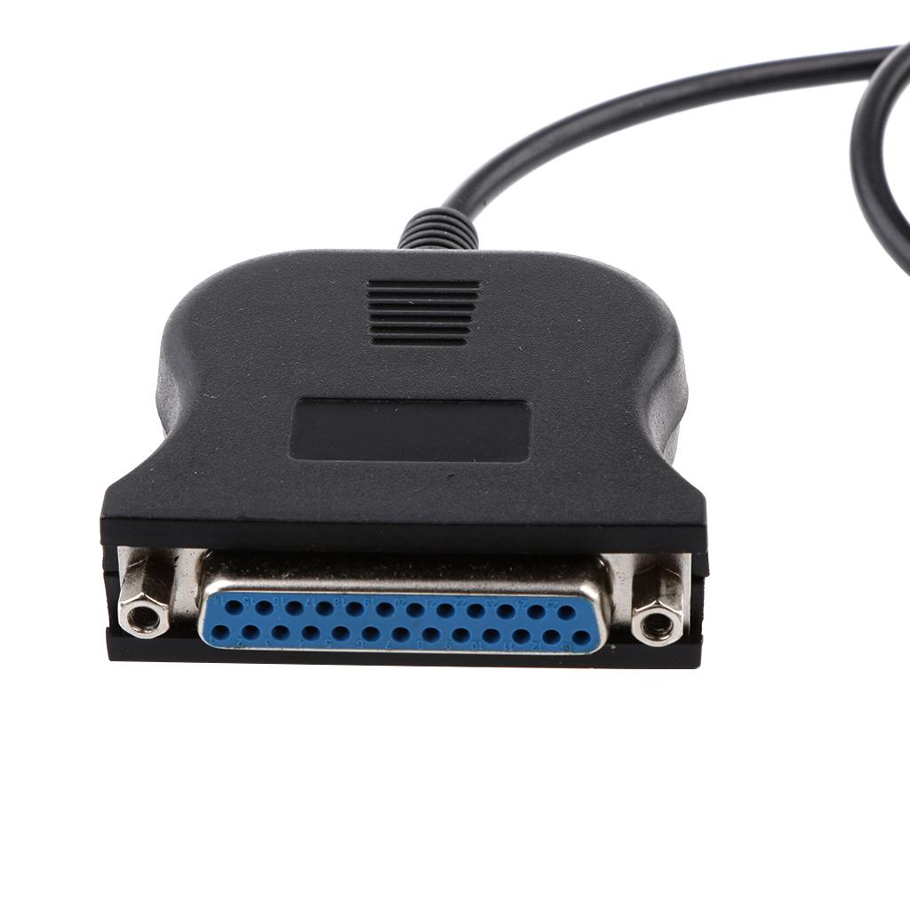 4xUSB 2.0 to DB25 Parallel Printer LPT Adapter Lead Cable IEEE 1284 for Laptop