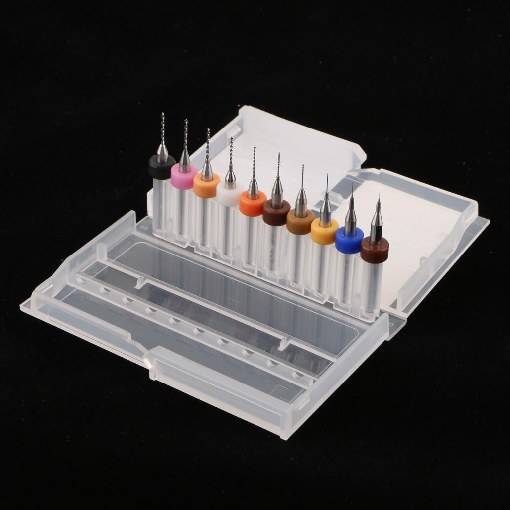 10Piece Print Head Drill Bits for 3D Printer Nozzle Cleaning Kit 0.1-1.0mm