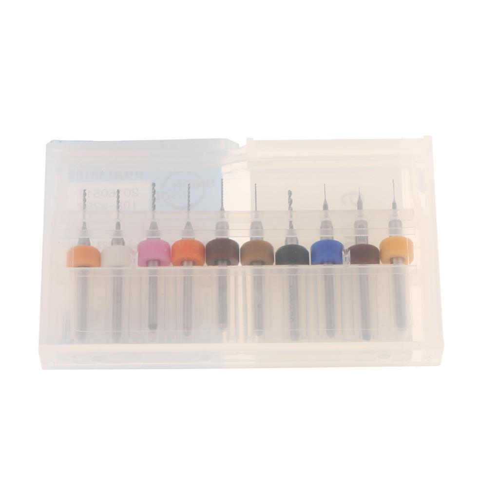 10Piece Print Head Drill Bits for 3D Printer Nozzle Cleaning Kit 0.1-1.0mm