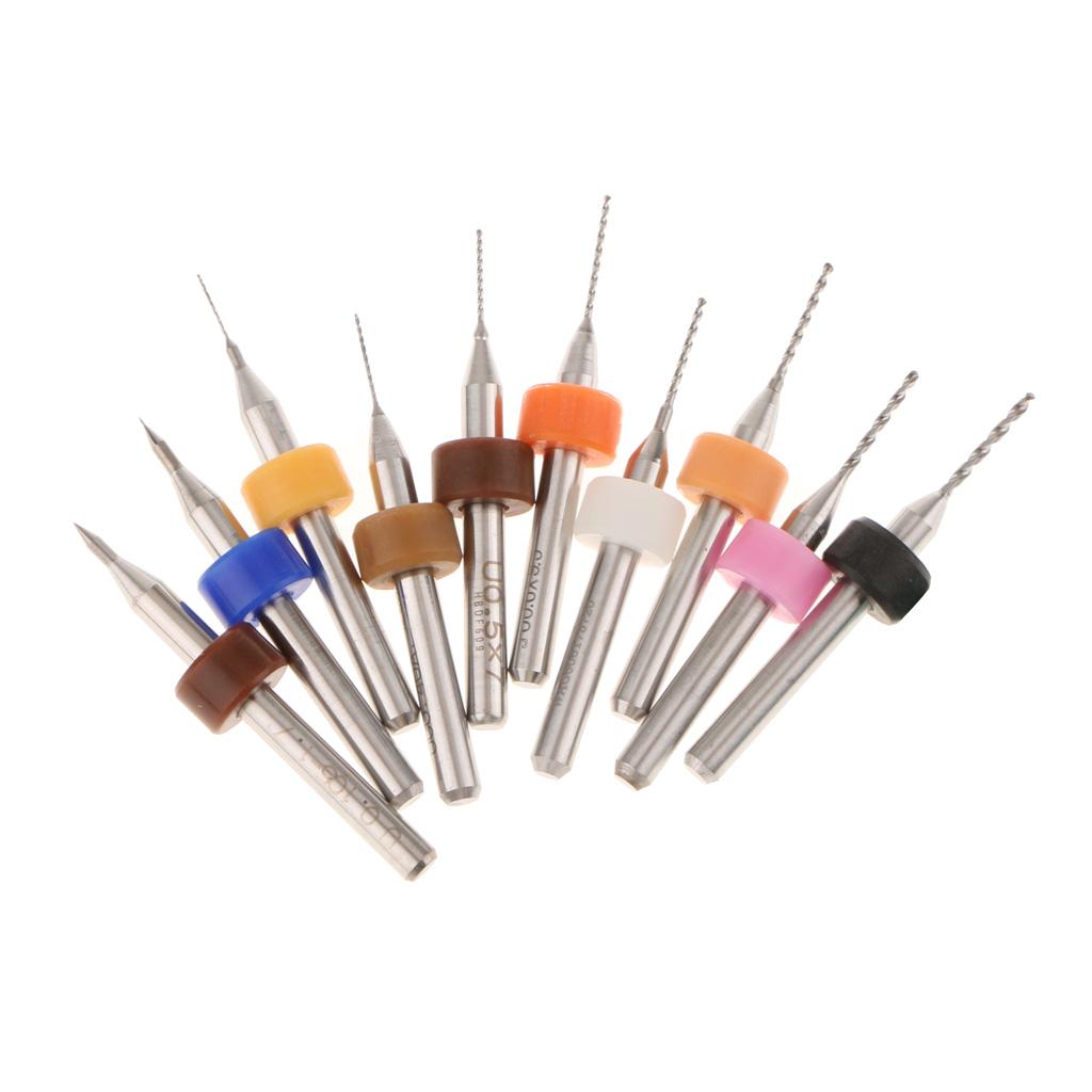 10Piece Print Head Drill Bits for 3D Printer Nozzle Cleaning Kit 0.1-1.0mm