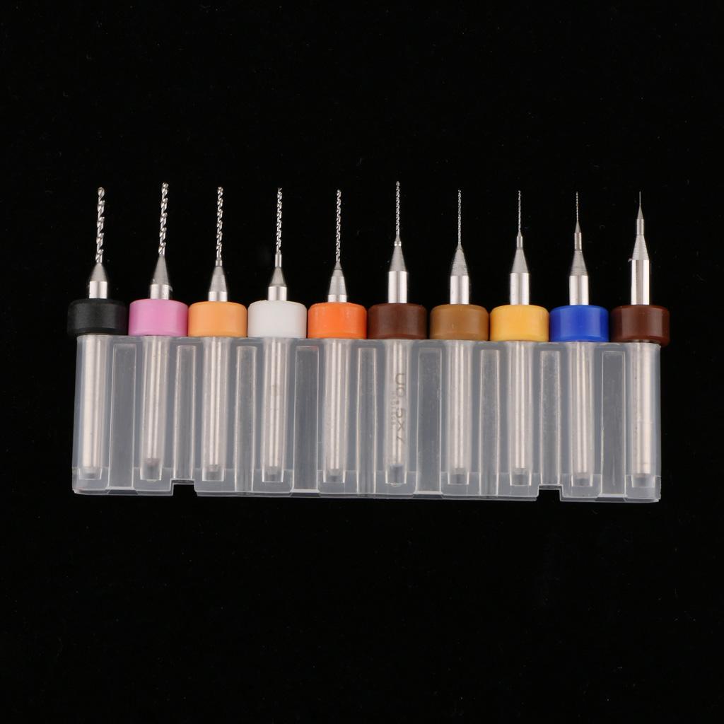 10Piece Print Head Drill Bits for 3D Printer Nozzle Cleaning Kit 0.1-1.0mm
