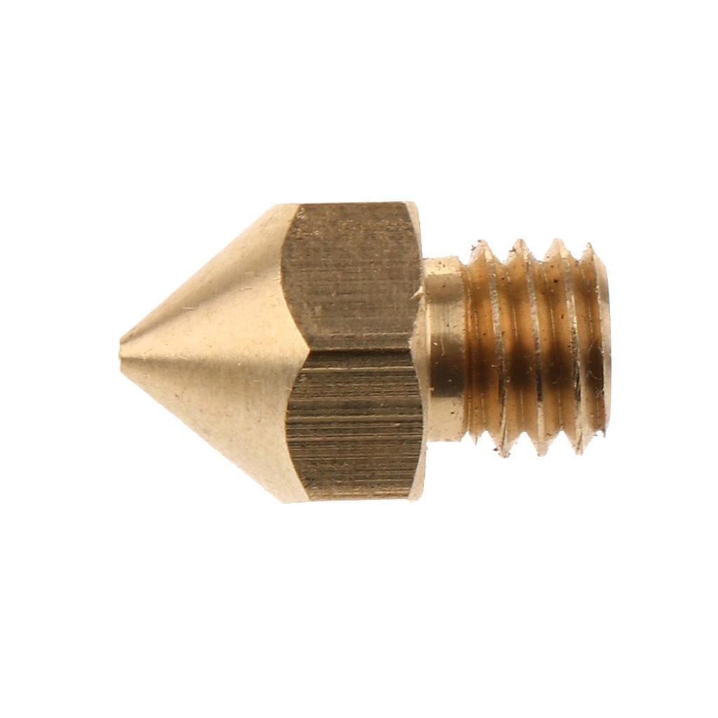 5 Pieces Metal Nozzle for 1.75 Filament V6 Hotend Extruder 3D Printer Parts
