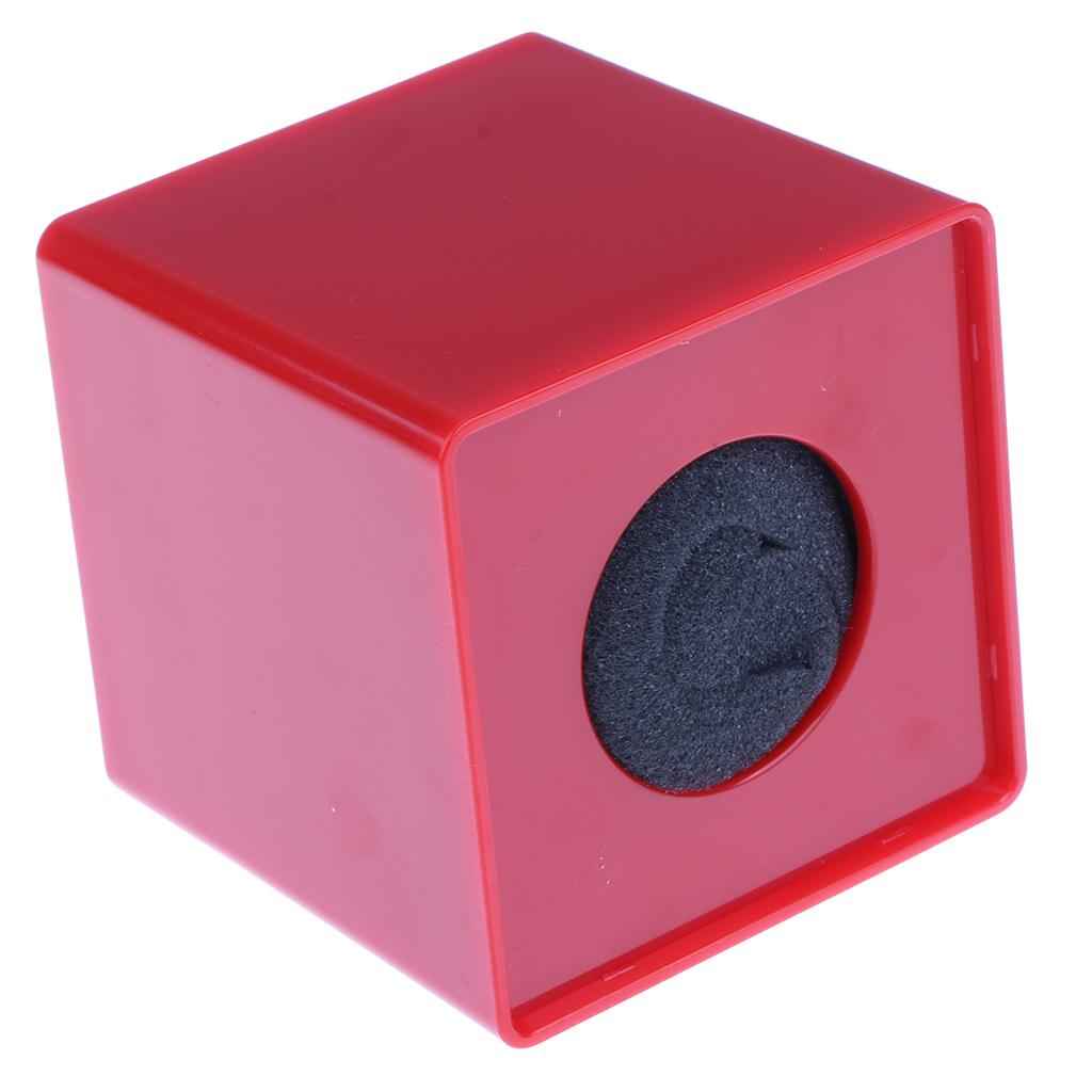 Square Cube Shaped Interview DIY Station Mic Microphone Flag Station Red