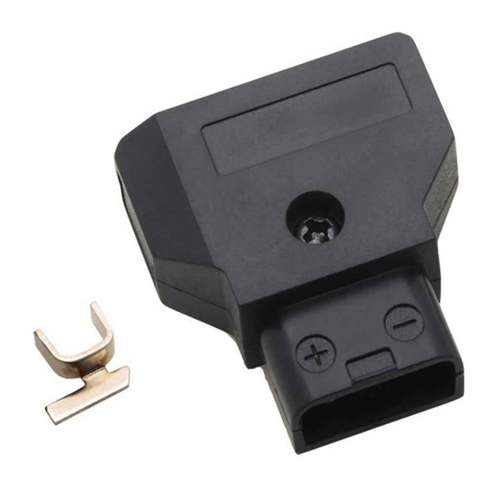 Male D-Tap Plug Connector For DSLR Rig Power Cable V-mount Anton Battery Black