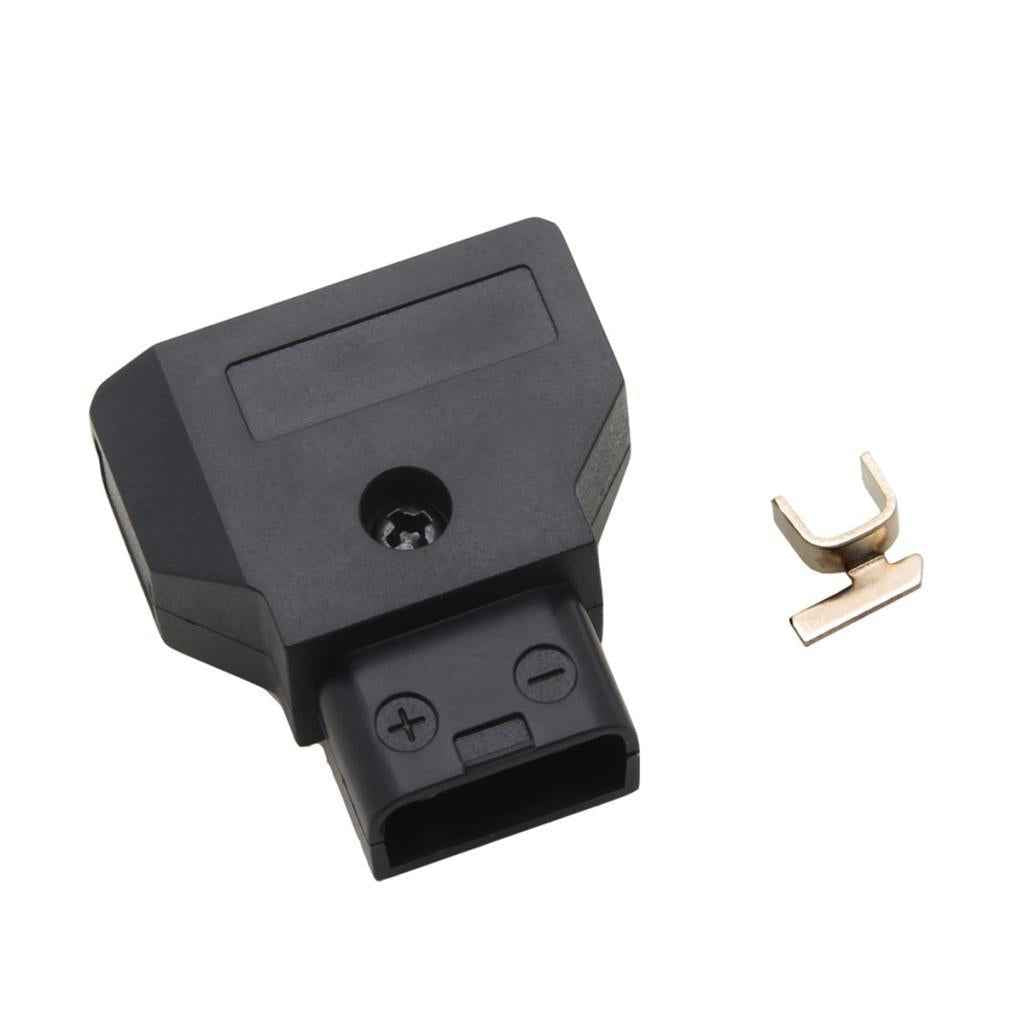 Male D-Tap Plug Connector For DSLR Rig Power Cable V-mount Anton Battery Black