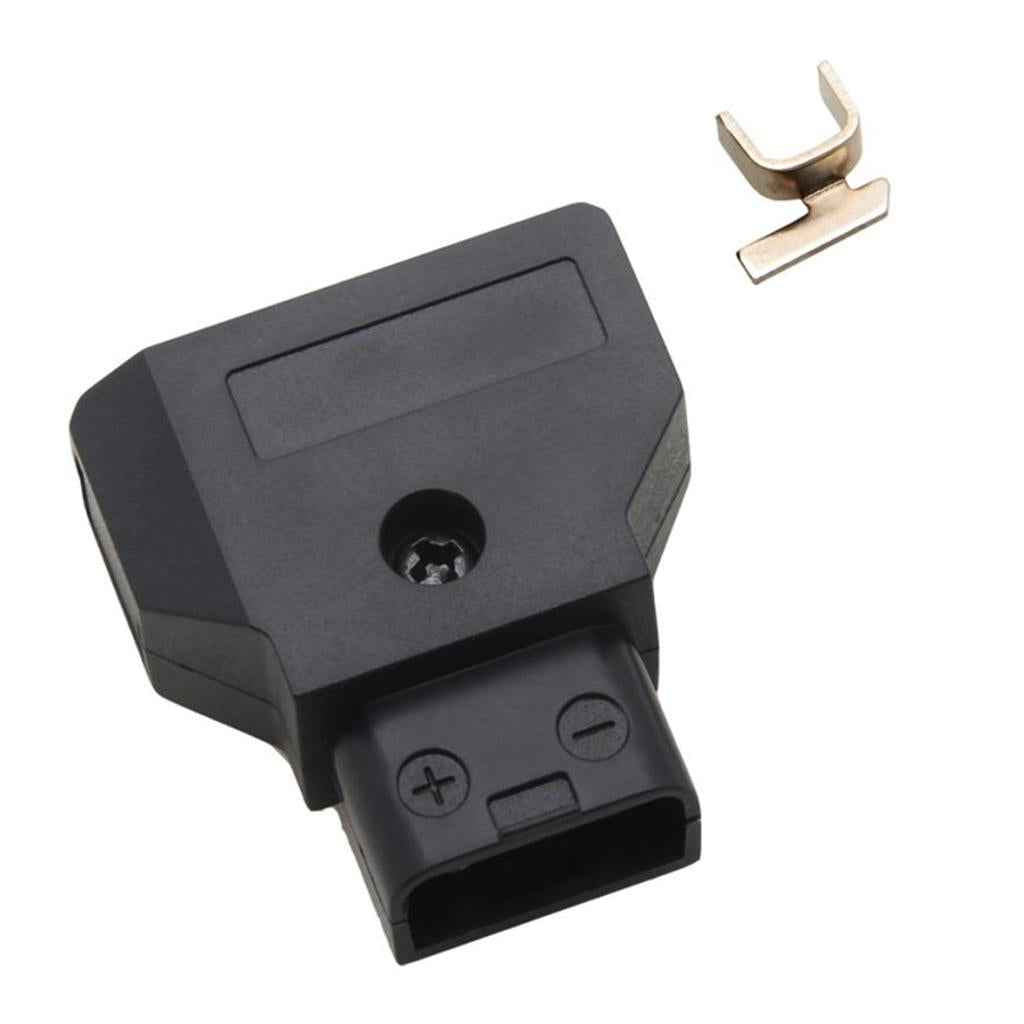Male D-Tap Plug Connector For DSLR Rig Power Cable V-mount Anton Battery Black