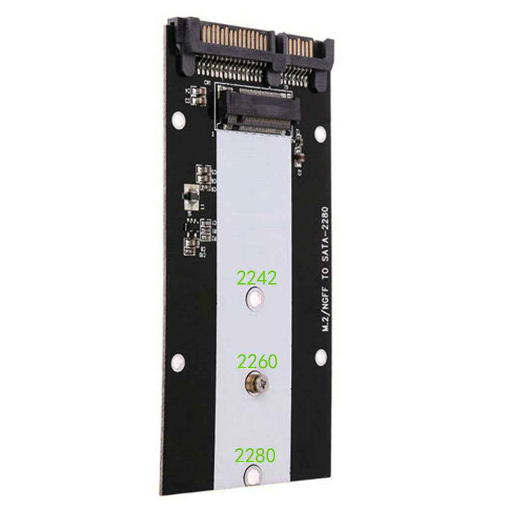 M.2 NGFF to SATAIII Adapter SSD Enclosure Aluminium for 2242 2260 2280mm SSD
