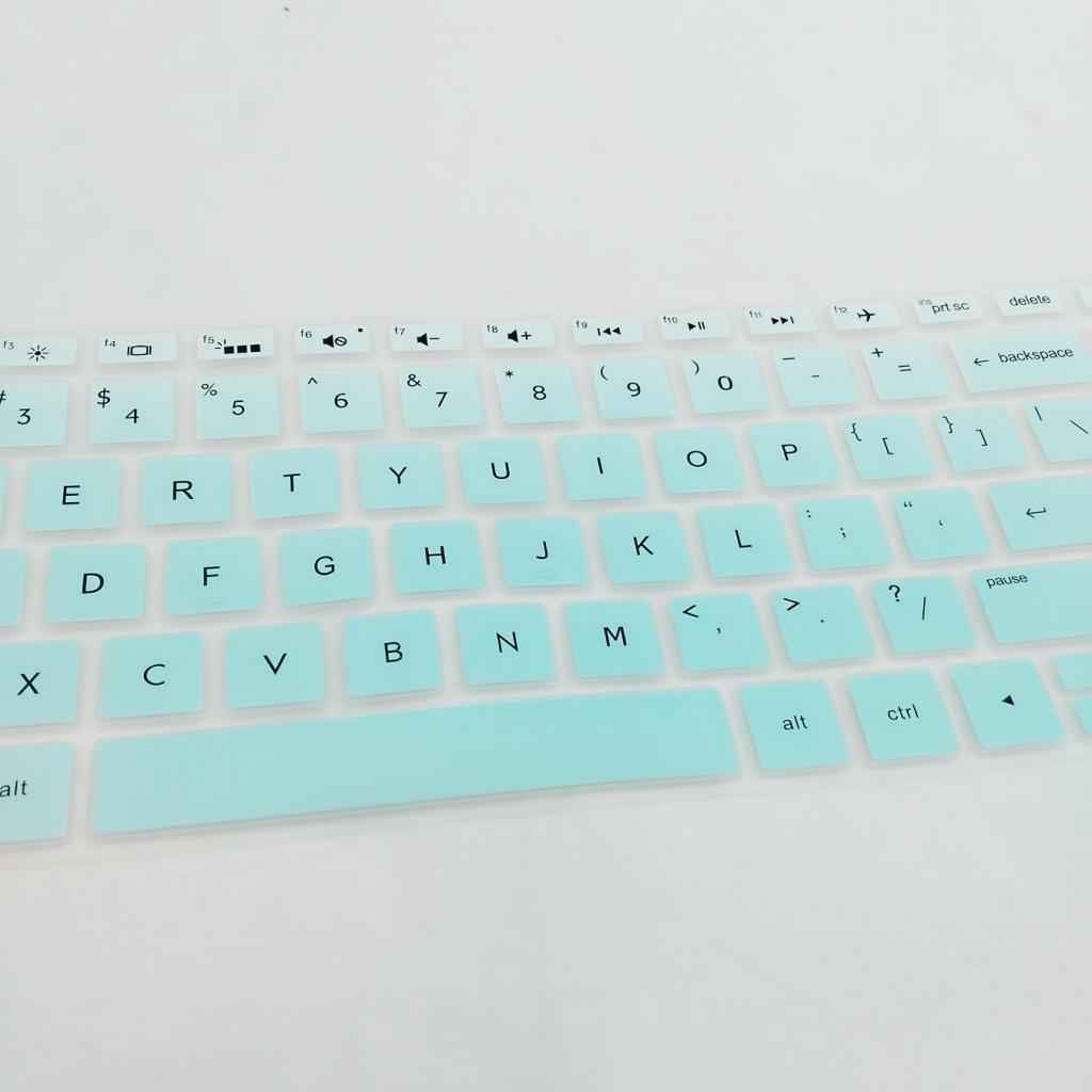 Silicone Desktop Keyboard Skin Cover For HP 15.6 Inch BF Laptop Clear Green