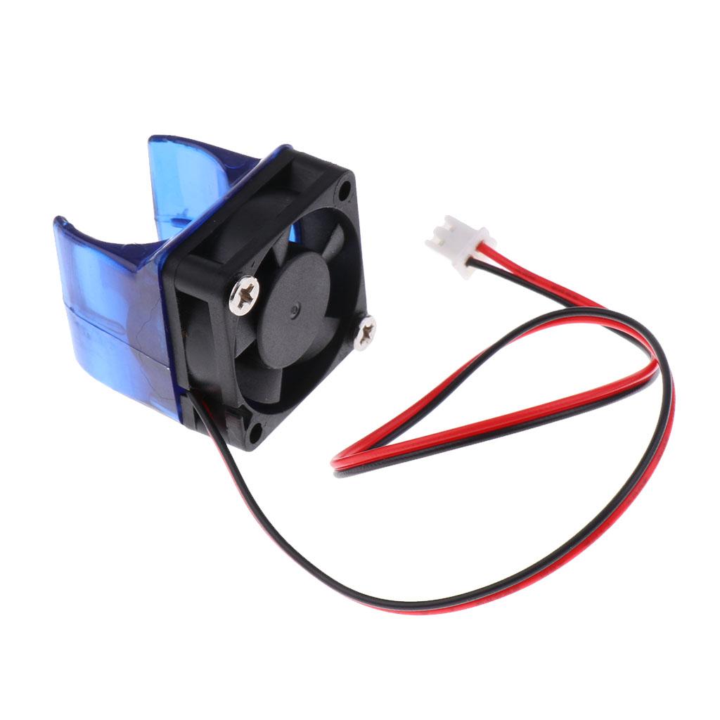 3x24V Blue Injection Molding V6 Radiator Fan with Fan Cover for 3D Printer DIY