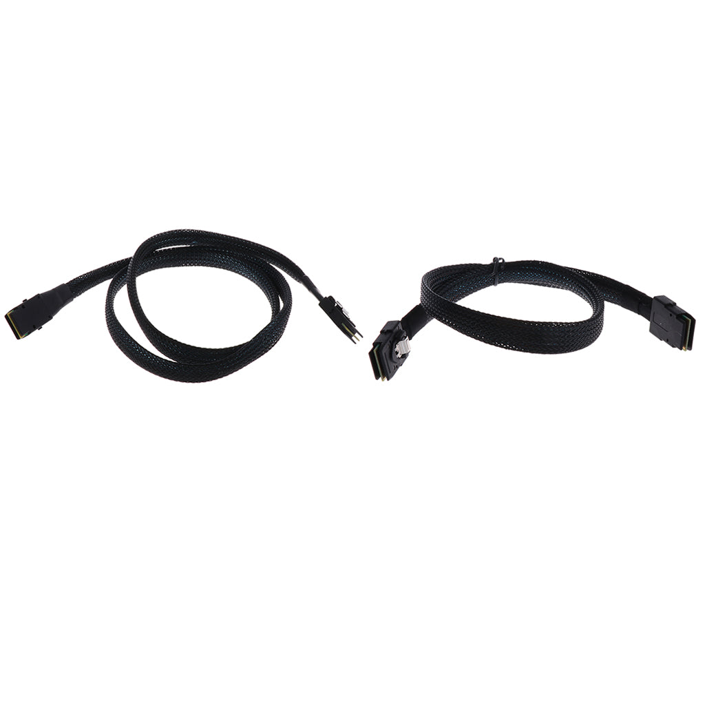 2x Internal Mini SAS SFF 8087 to SFF 8087 36 Pin Cable Male to Male 0.5M