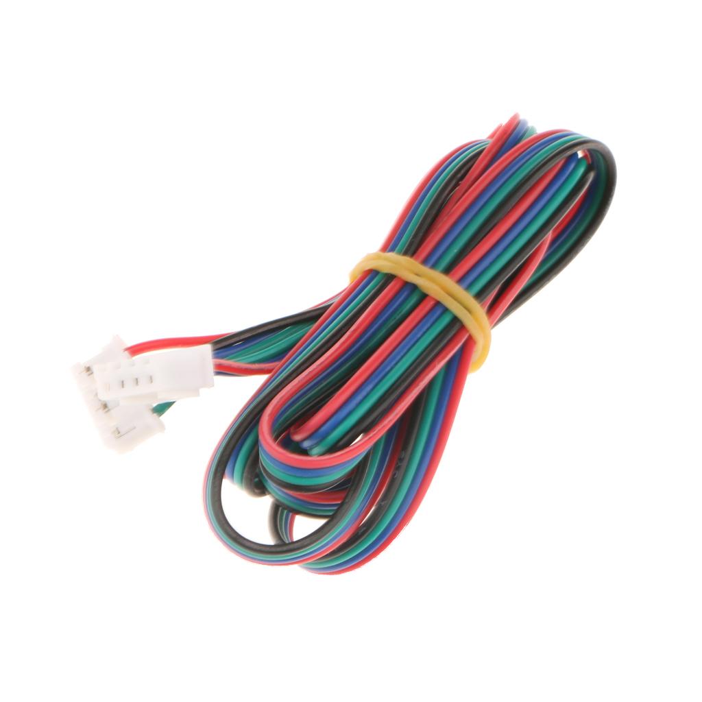 4x1m/3ft 3D Printer 4pin to 6pin Stepper Motor Extended Cable Lead Wires