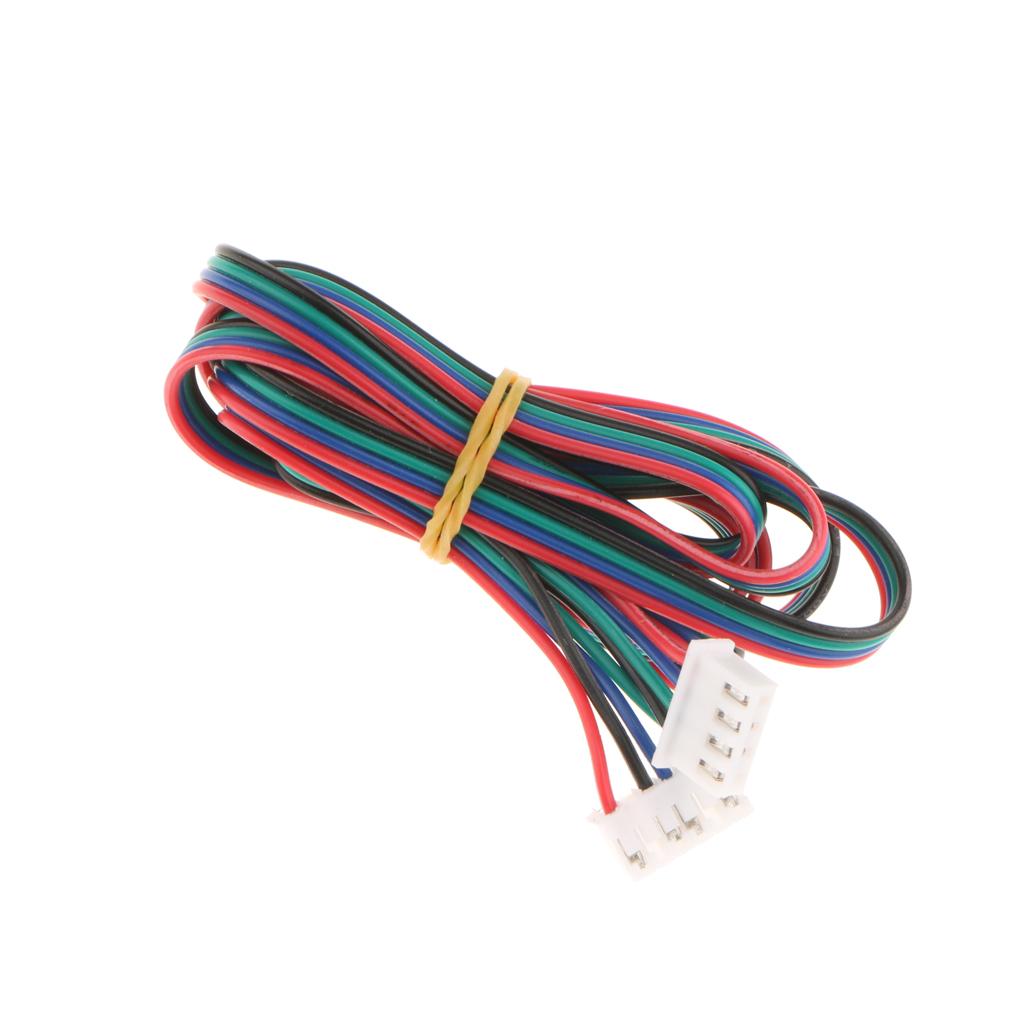 2x1m/3ft 3D Printer 4pin to 6pin Stepper Motor Extended Cable Lead Wires