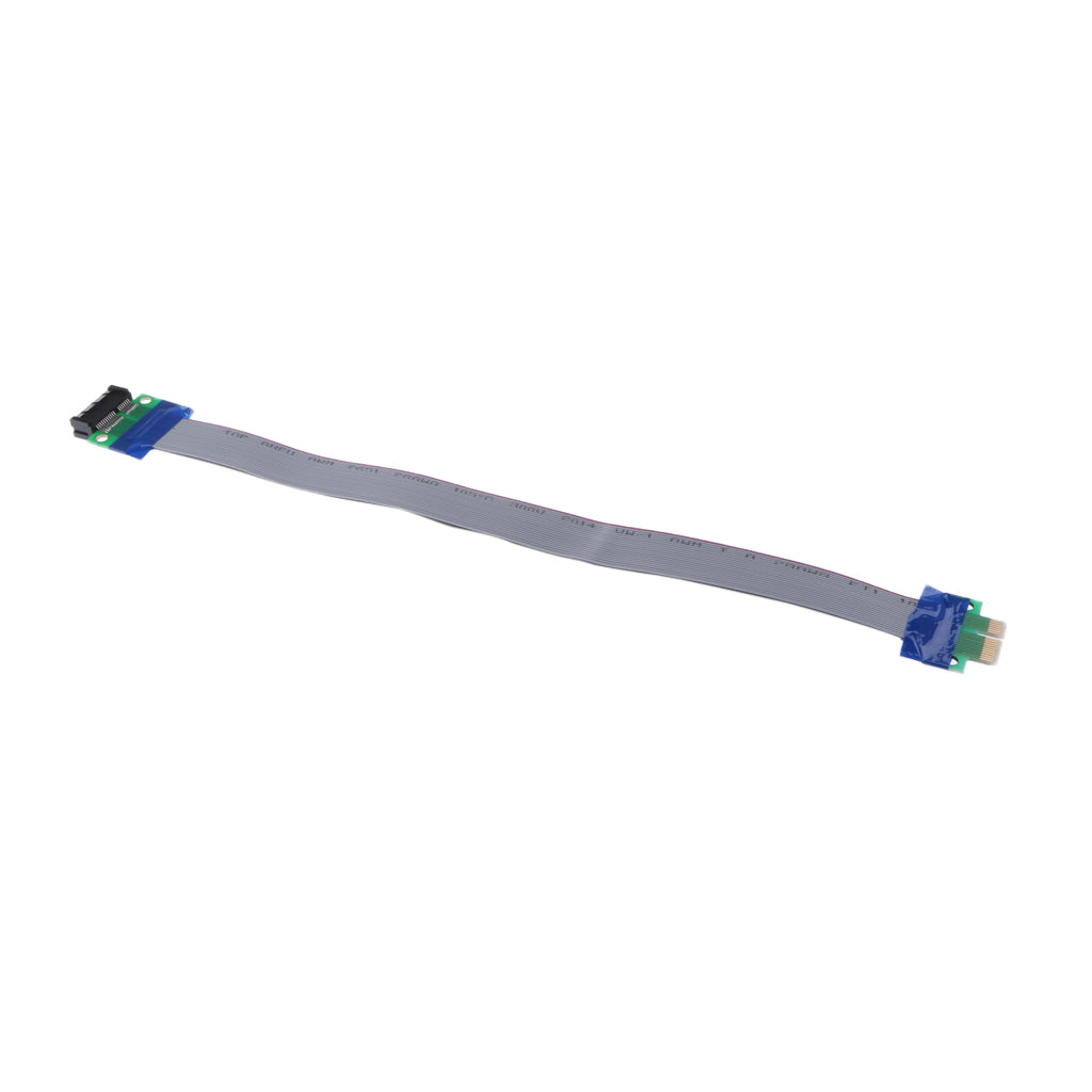 PCI-E 1X Slot Riser Card Extender Extension Ribbon Flex Cable Cord 30CM