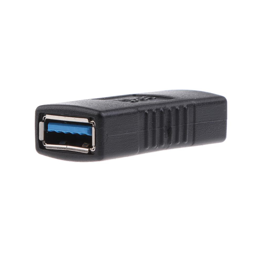 3xType A Female To Female USB 3.0 Adapter Coupler Changer Connector Black