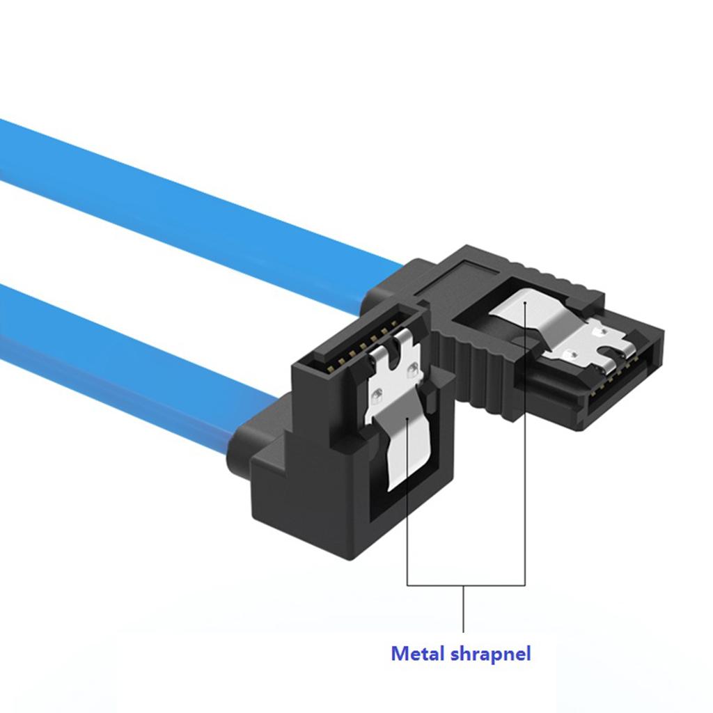 3xHigh Speed SATA III 3.0 6GB/s Straight Angle Data Cable For Data Transfer 