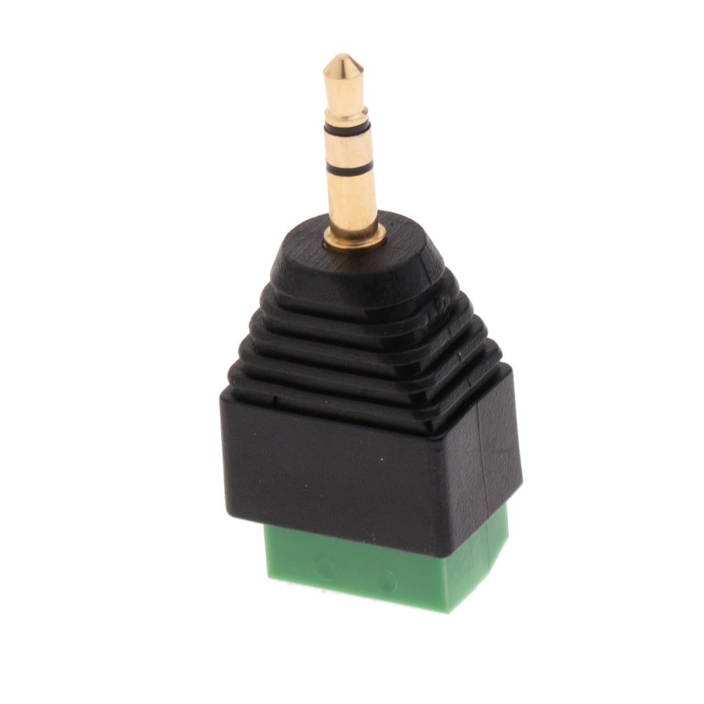 4x2.5mm Solderless Plug To Stereo Microphone Male To Female Audio Plug Adapter