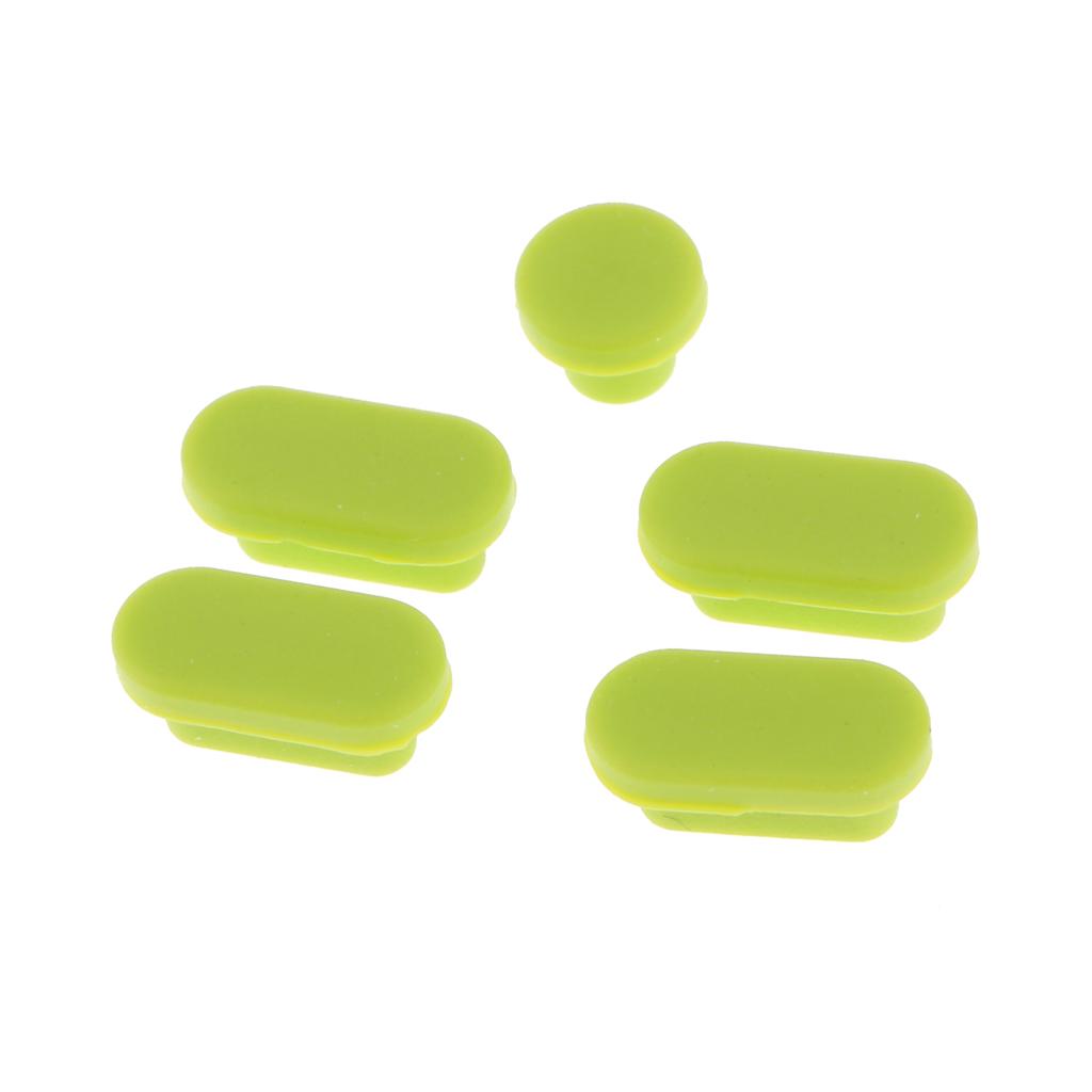 4xSilicone Dust Stopper Dustproof Plug USB Earphone Port Cap for MacBook Green