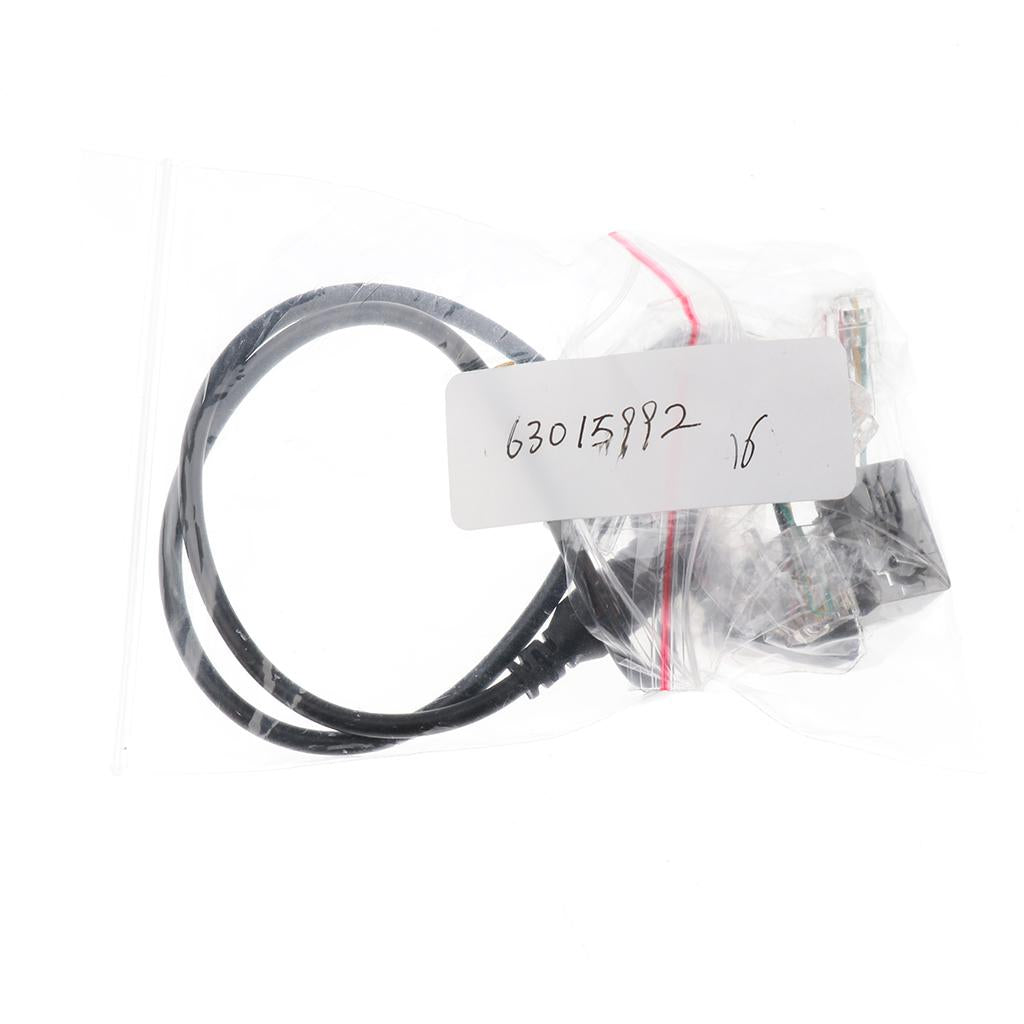 3x3.5mm Female Jack to 4P4C RJ9 Male Headset Phone Audio Adapter Cable