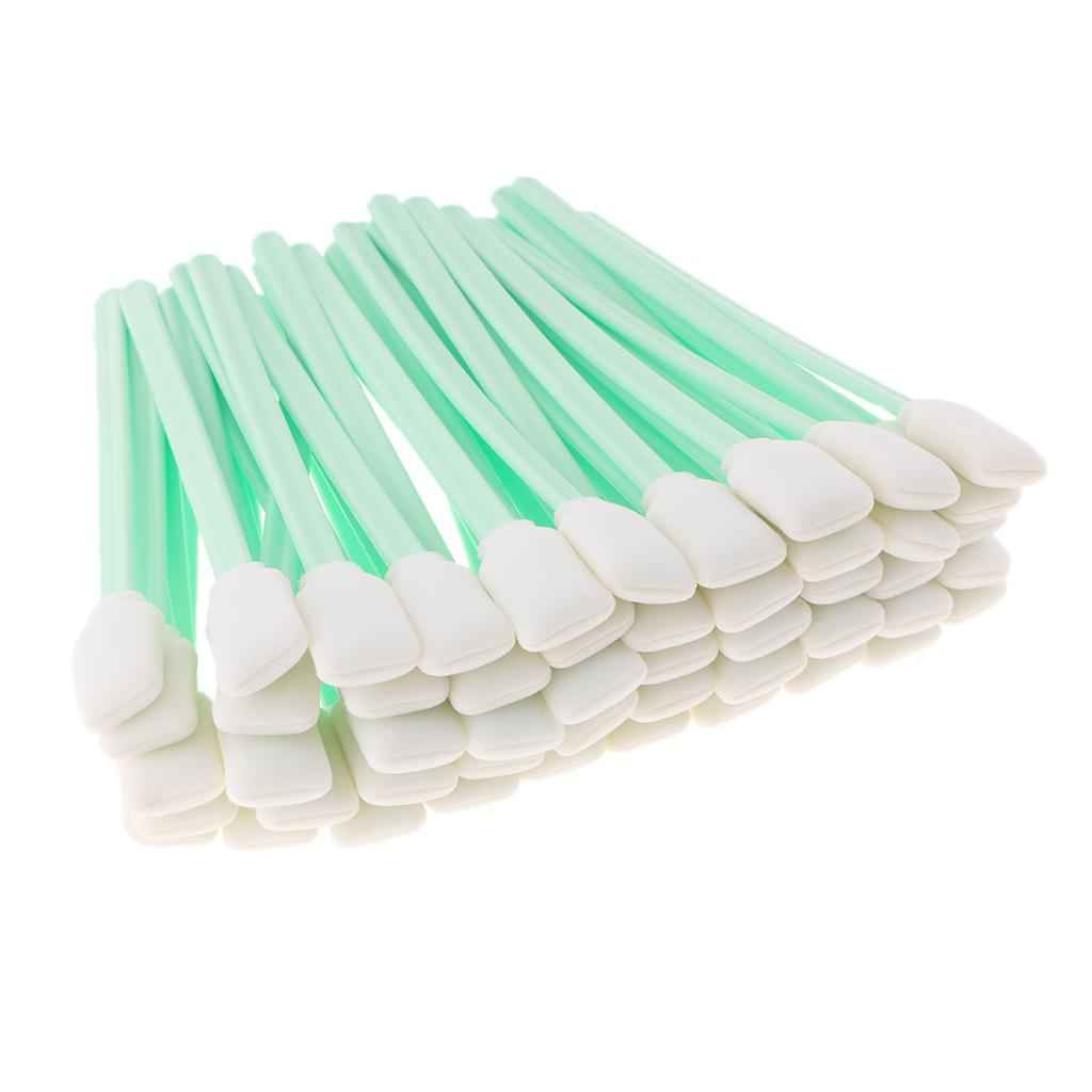 50pc 5.1" Square Rectangle Foam Cleaning Swab Sticks For Solvent Format Inkjet Printer Roland Optical Equipment